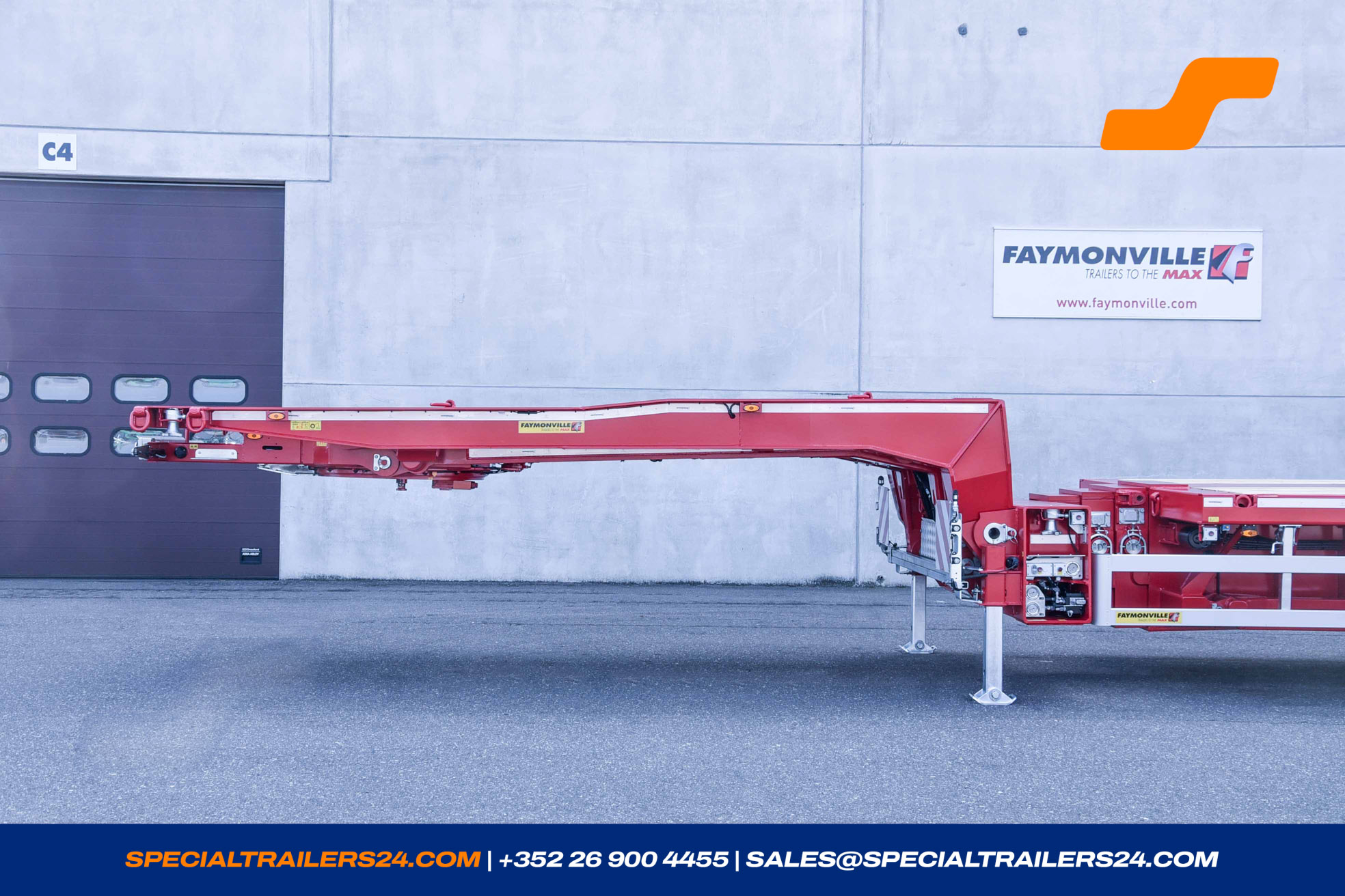 Flatbed trailer Faymonville TeleMAX Vehicle for sale