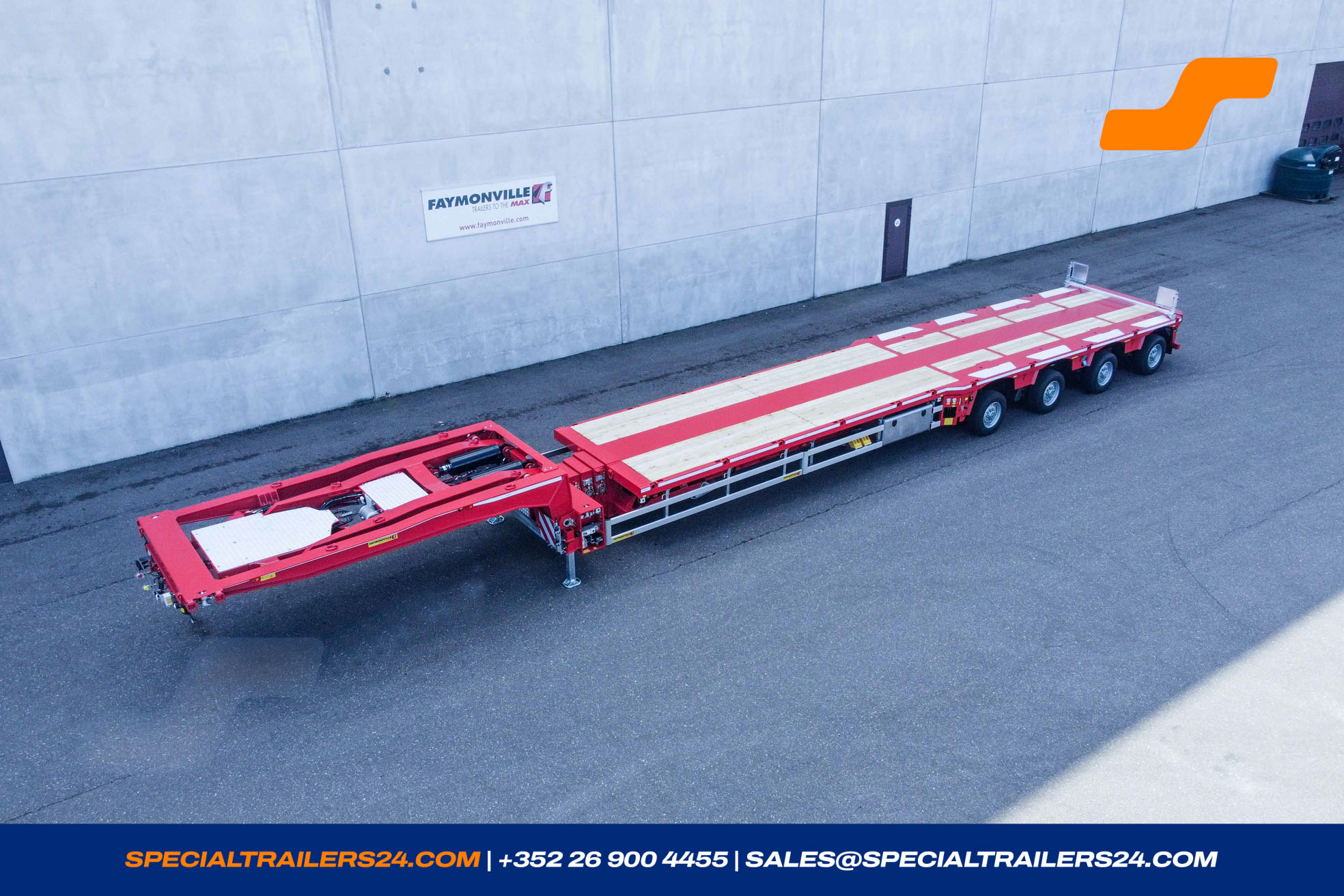 Flatbed trailer Faymonville TeleMAX Vehicle for sale
