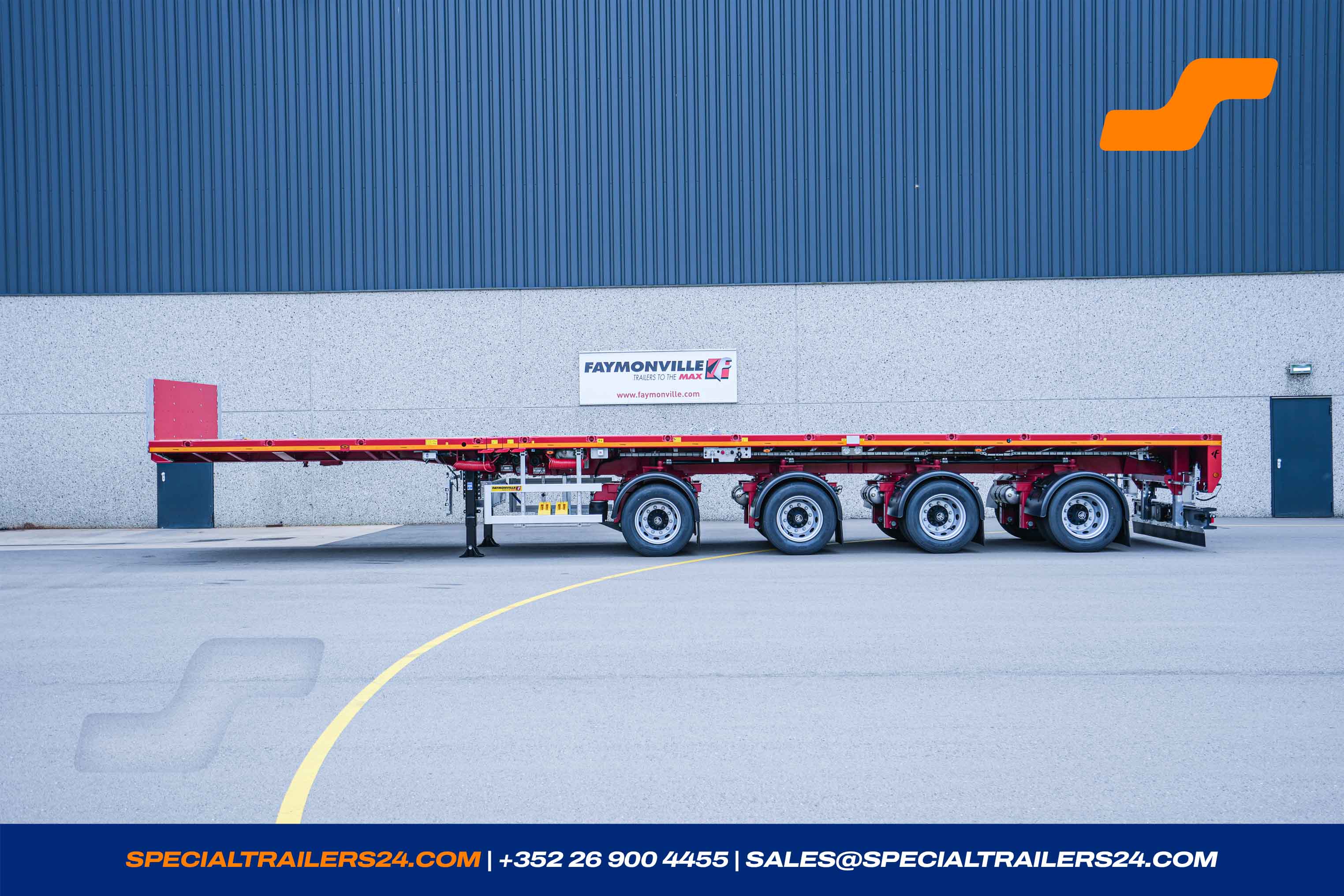 Flatbed trailer Faymonville TeleMAX Vehicle for sale
