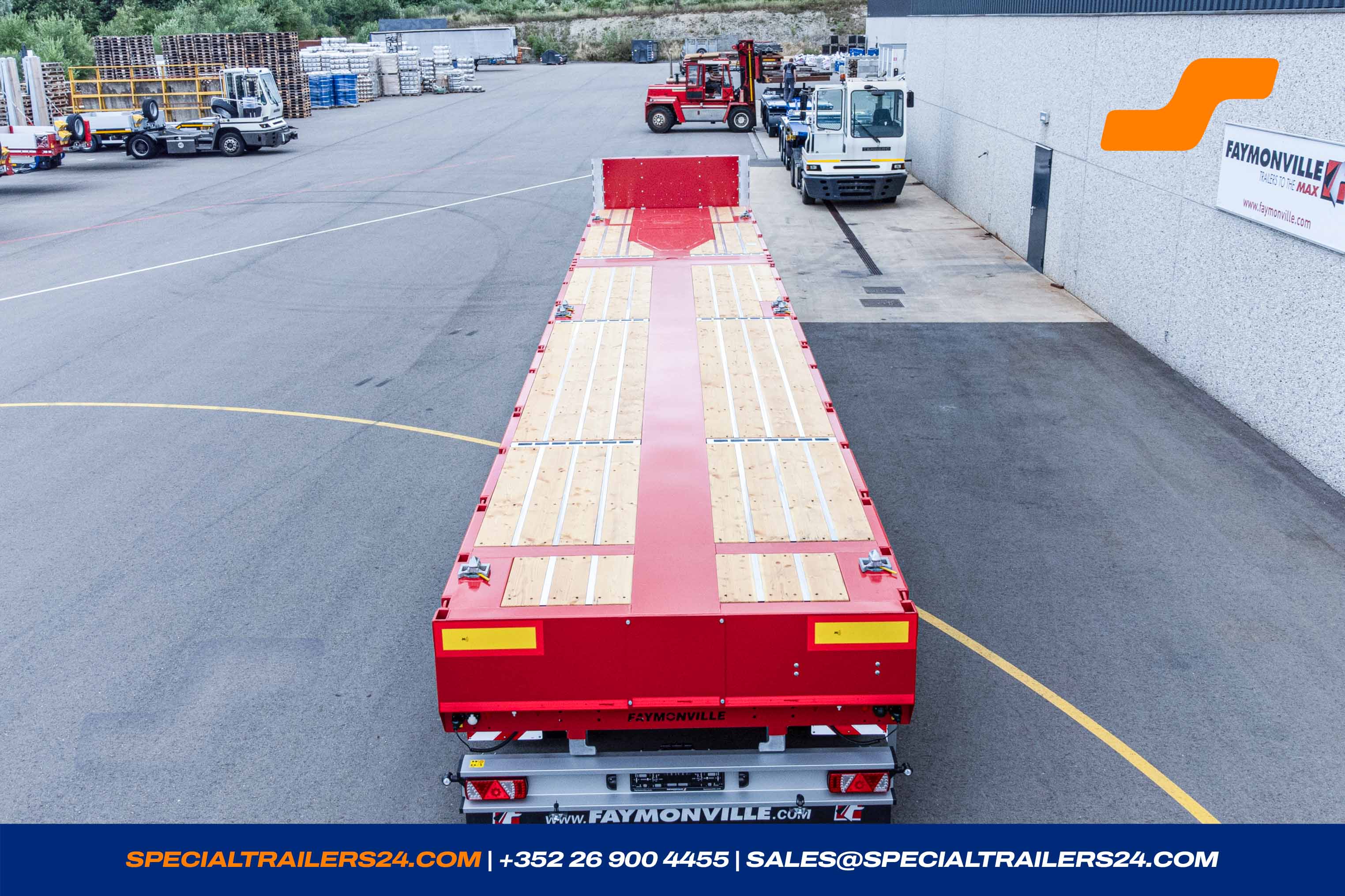 Flatbed trailer Faymonville TeleMAX Vehicle for sale