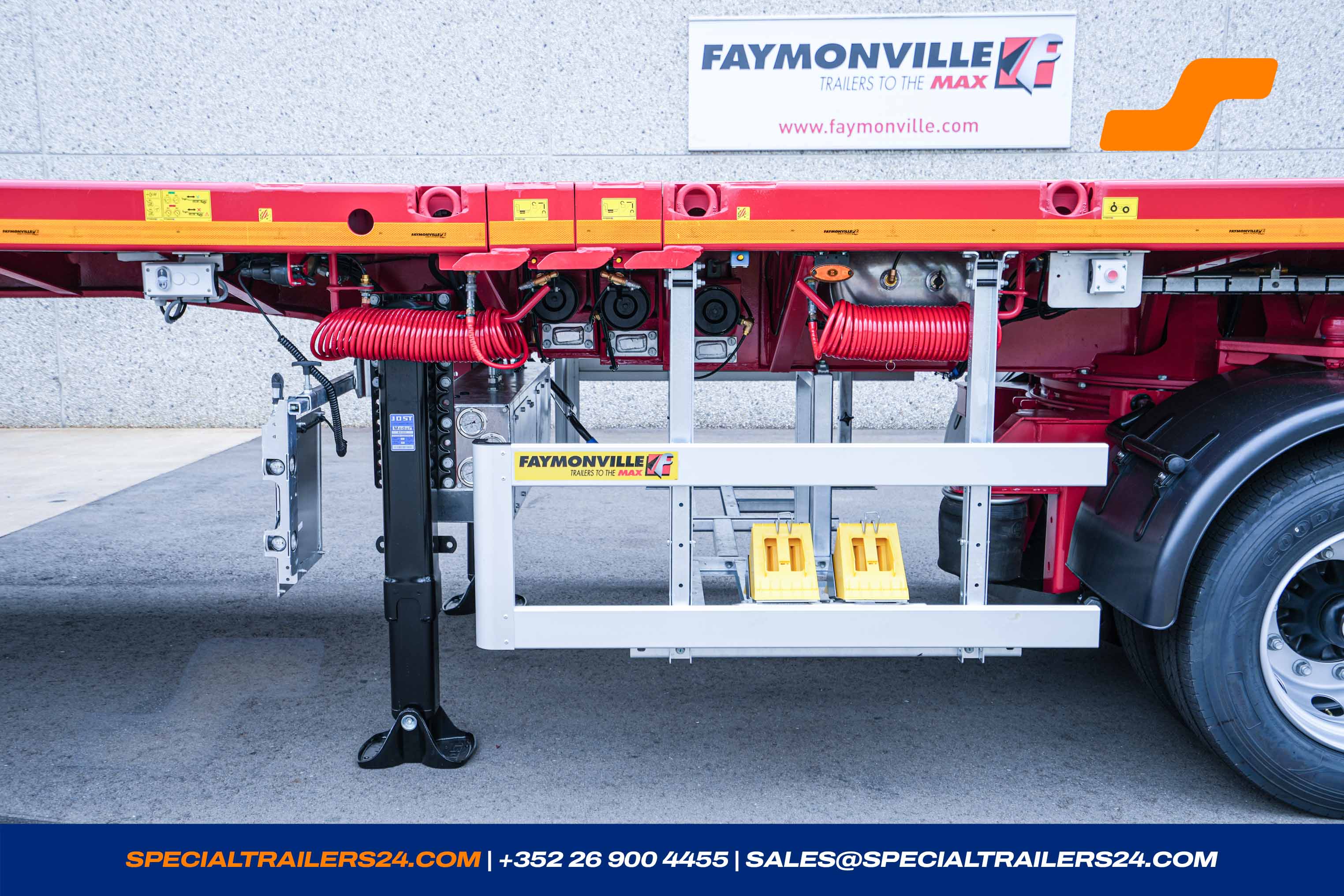 Flatbed trailer Faymonville TeleMAX Vehicle for sale