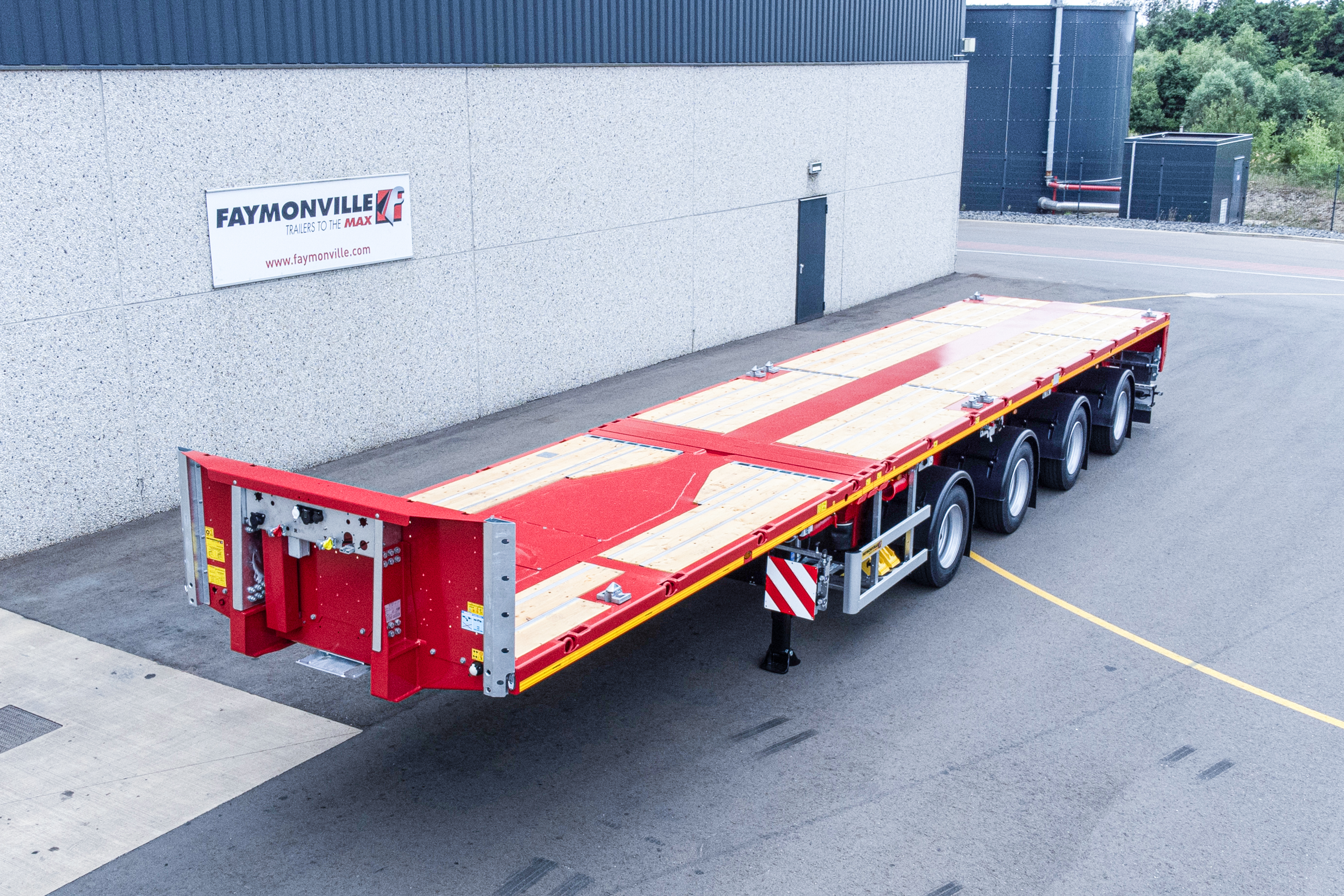 Flatbed trailer Faymonville TeleMAX Vehicle for sale