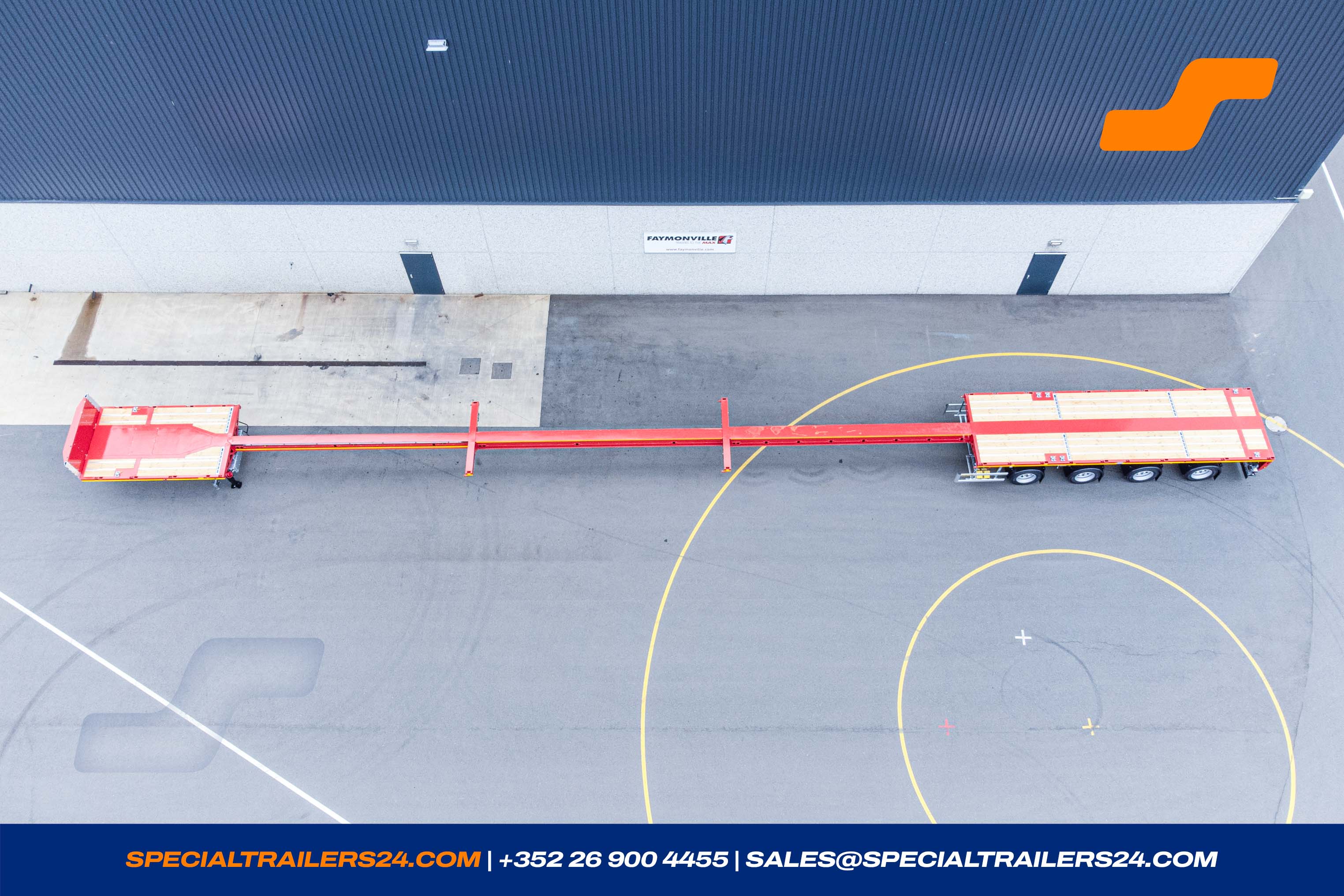 Flatbed trailer Faymonville TeleMAX Vehicle for sale