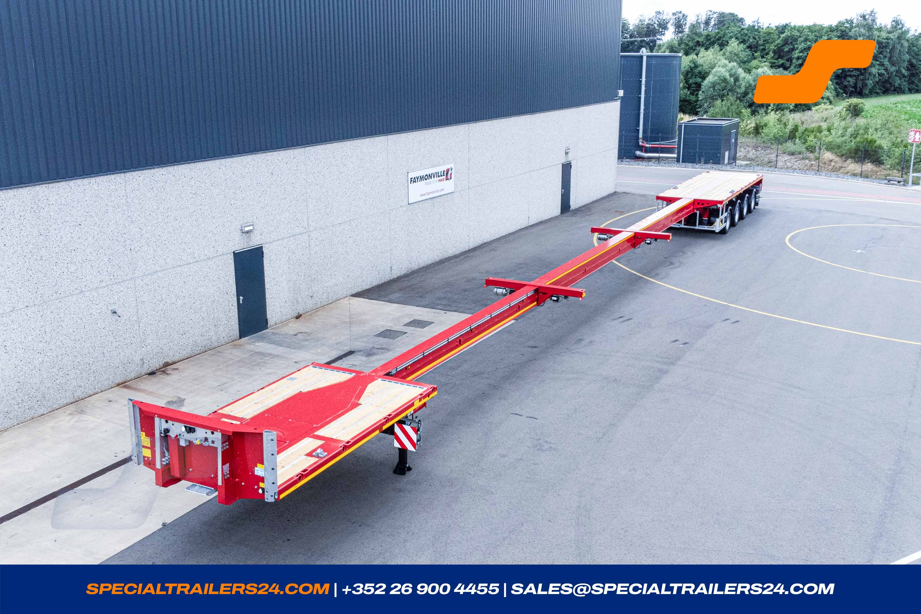 Flatbed trailer Faymonville TeleMAX Vehicle for sale