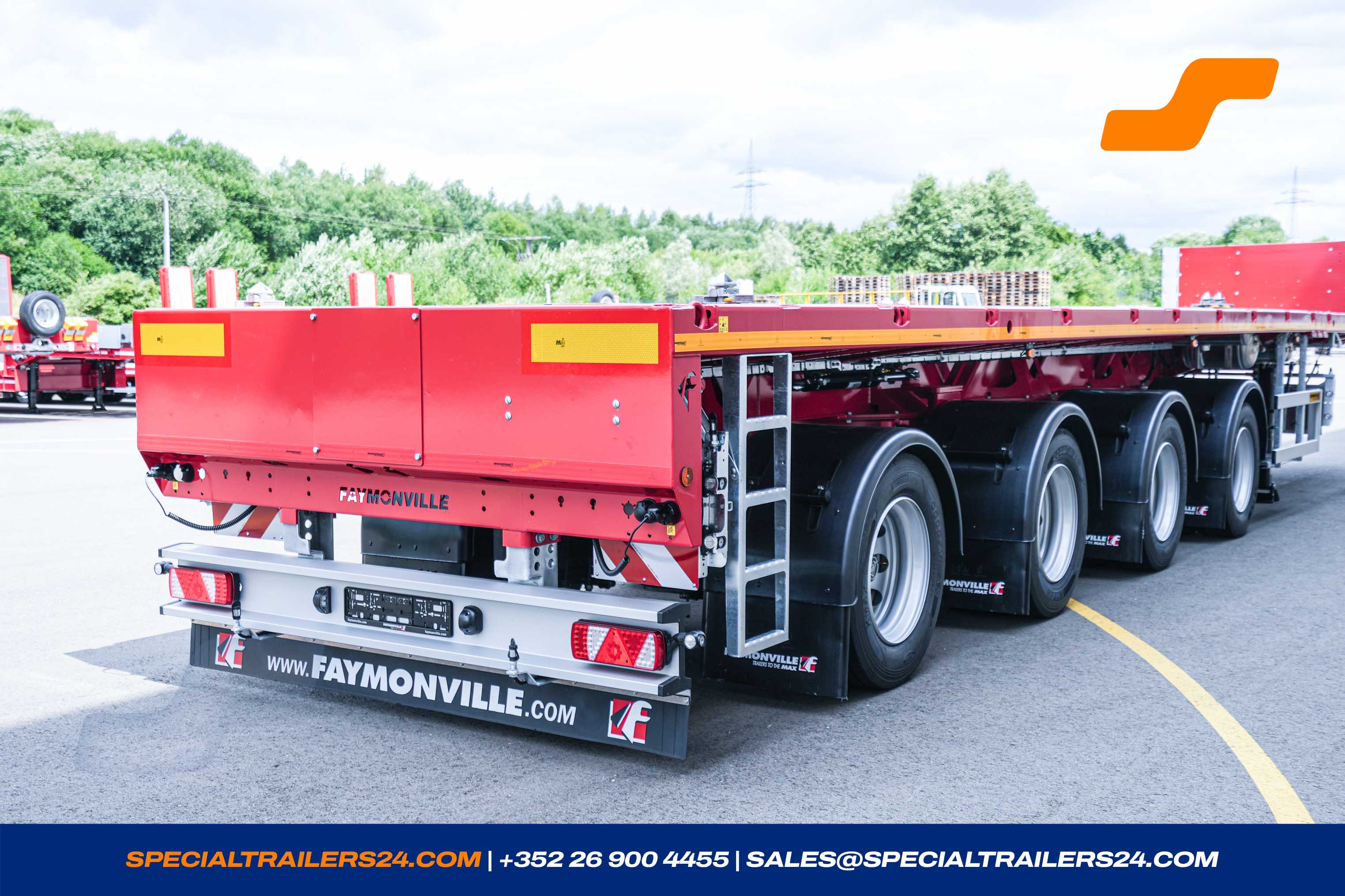 Flatbed trailer Faymonville TeleMAX Vehicle for sale