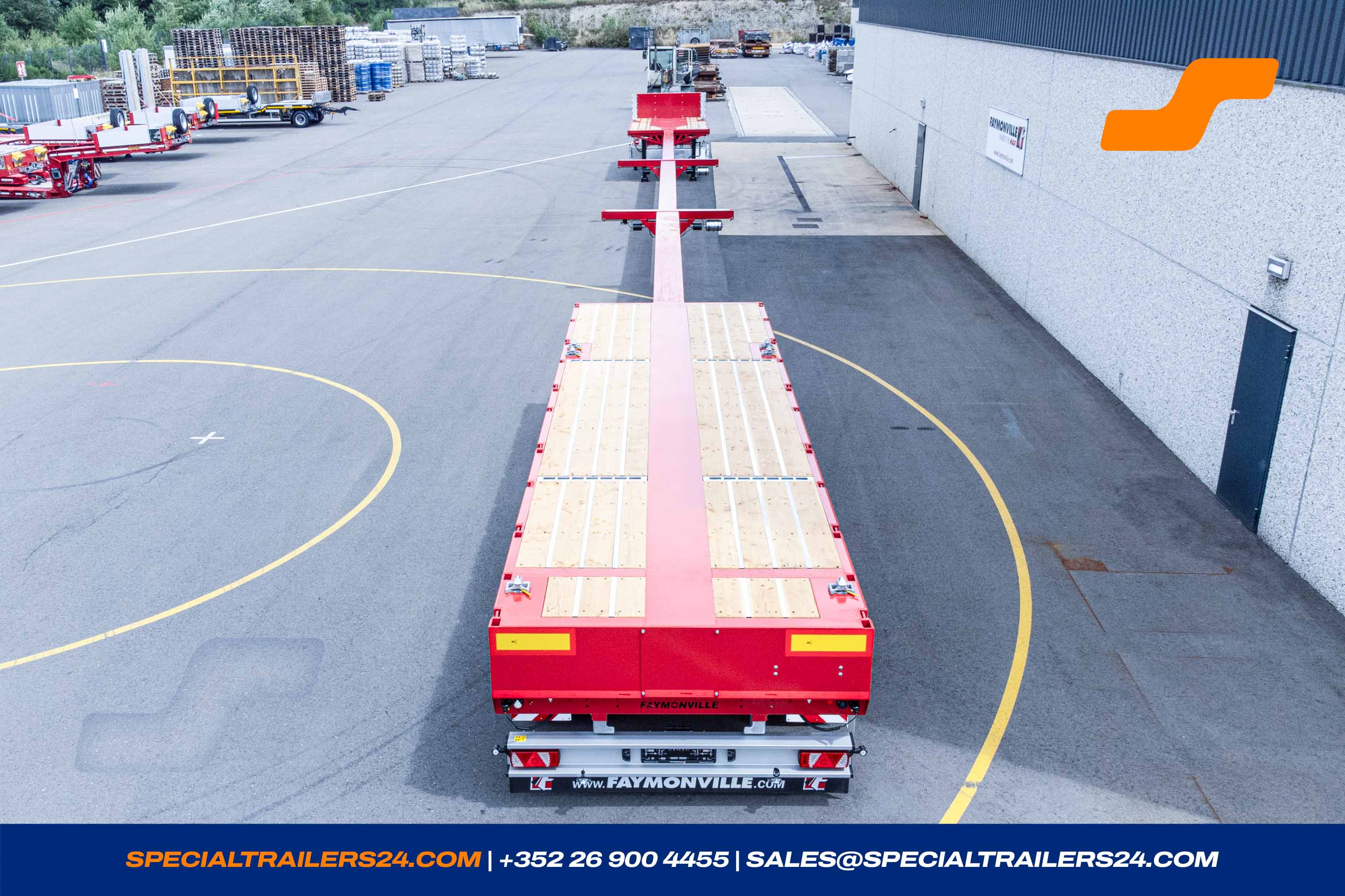 Flatbed trailer Faymonville TeleMAX Vehicle for sale