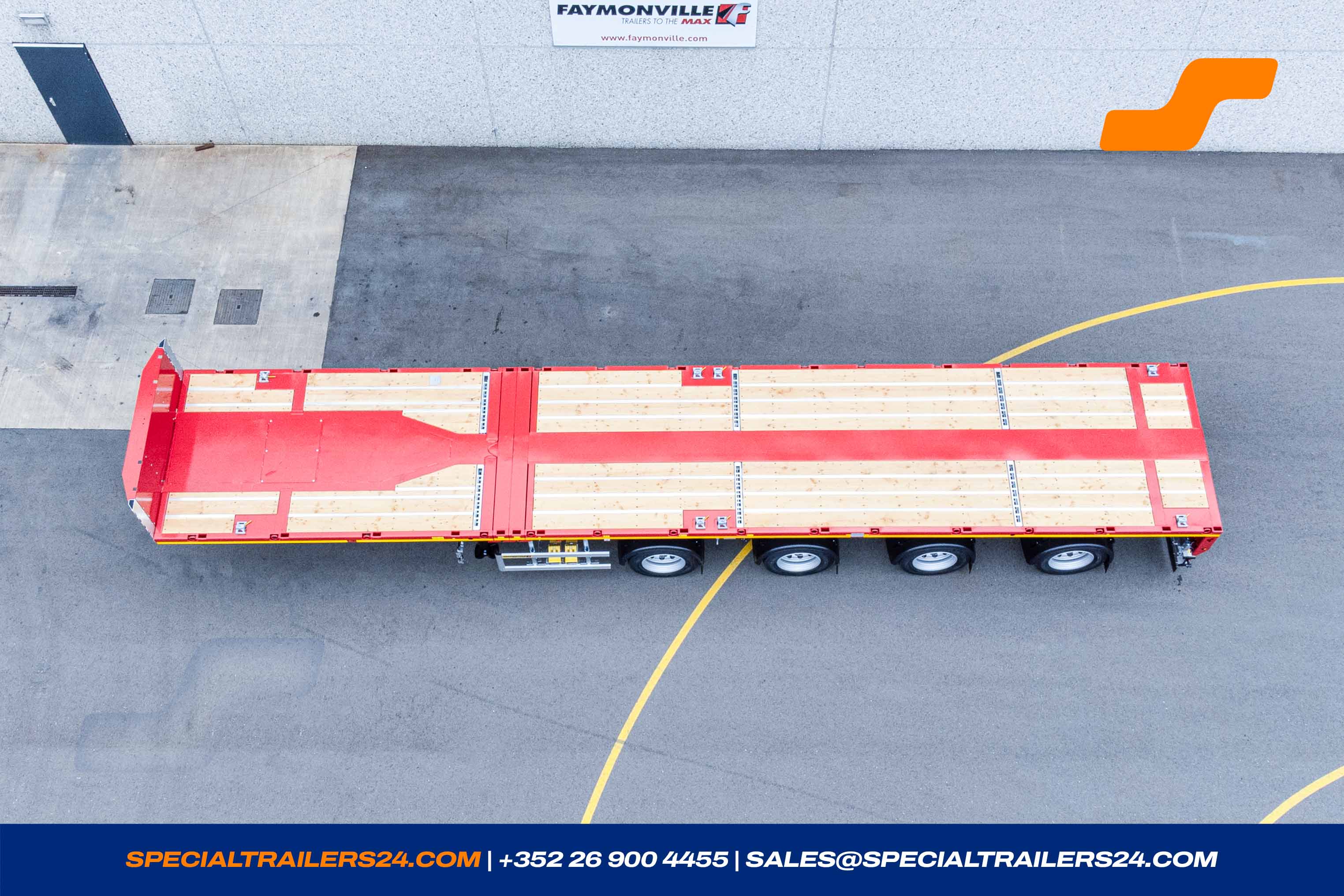 Flatbed trailer Faymonville TeleMAX Vehicle for sale