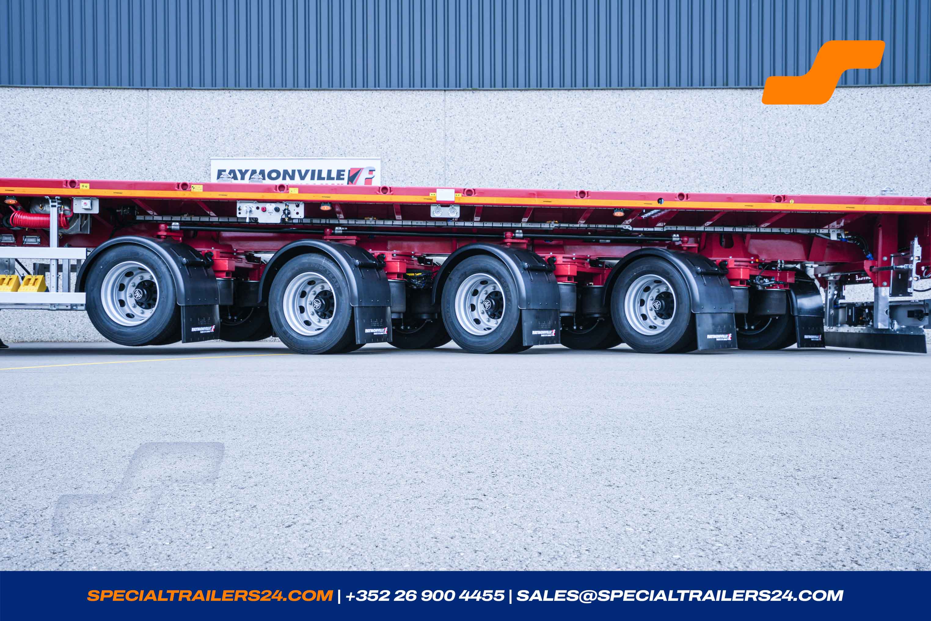 Flatbed trailer Faymonville TeleMAX Vehicle for sale