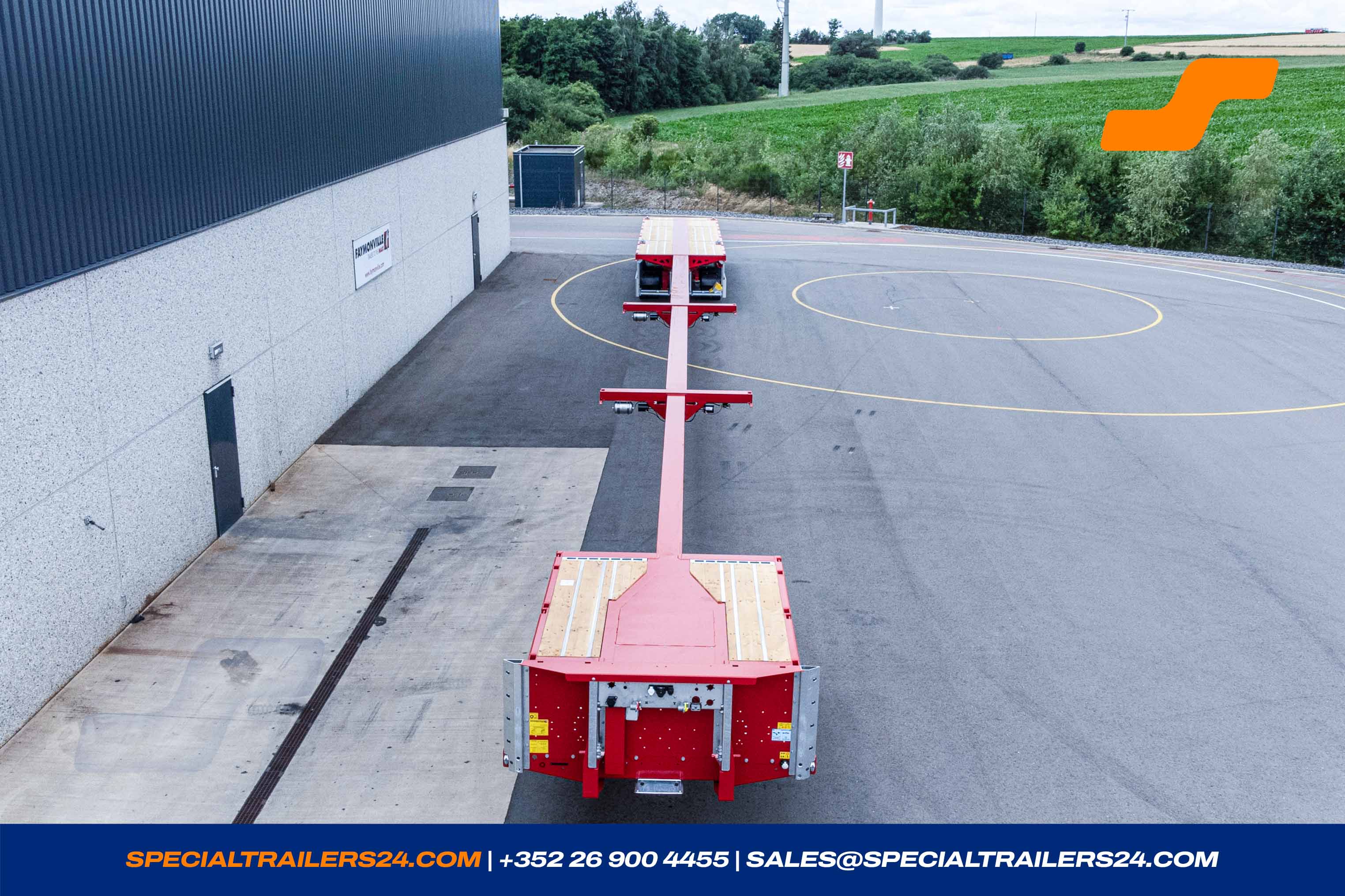 Flatbed trailer Faymonville TeleMAX Vehicle for sale