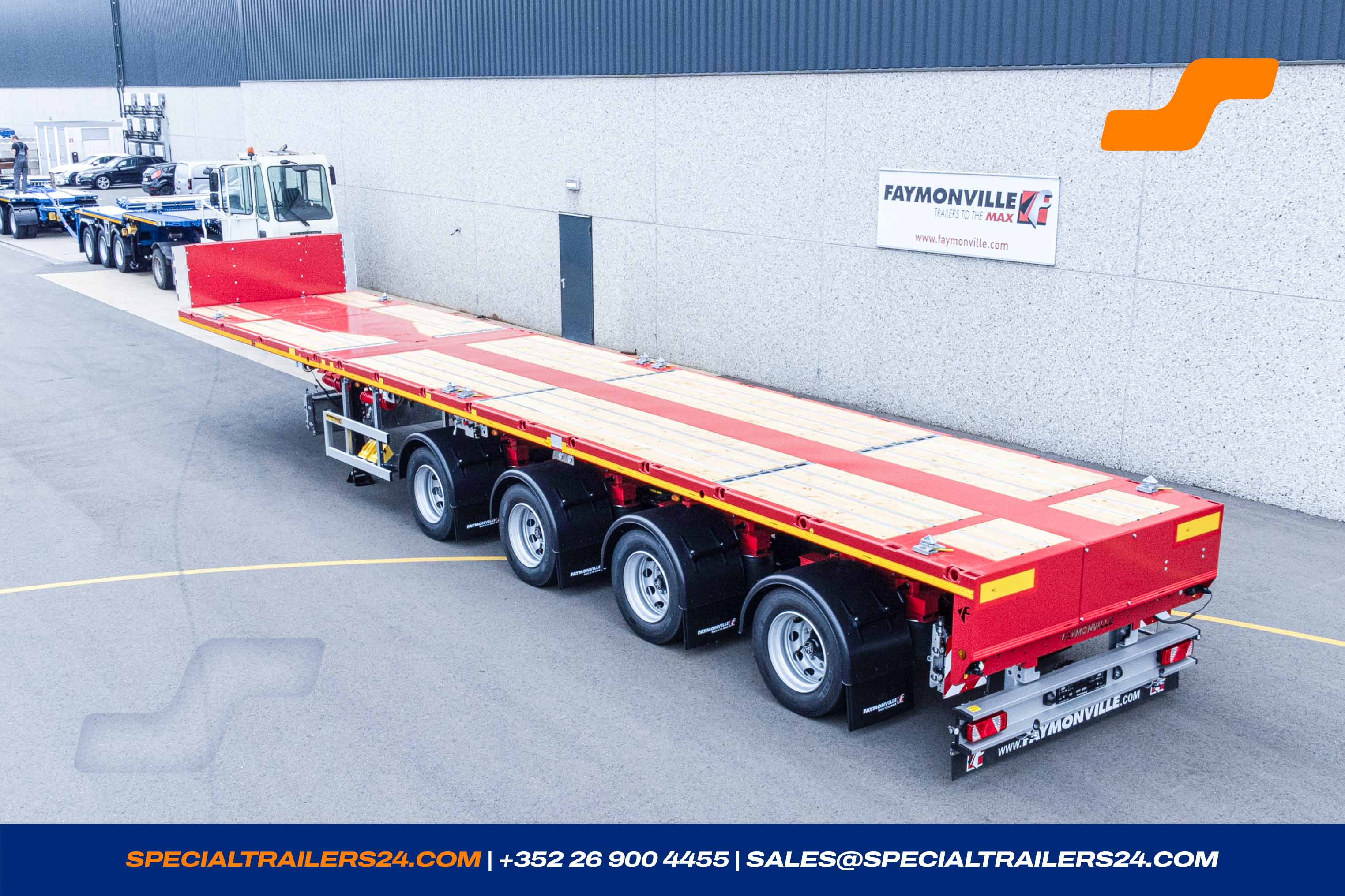 Flatbed trailer Faymonville TeleMAX Vehicle for sale