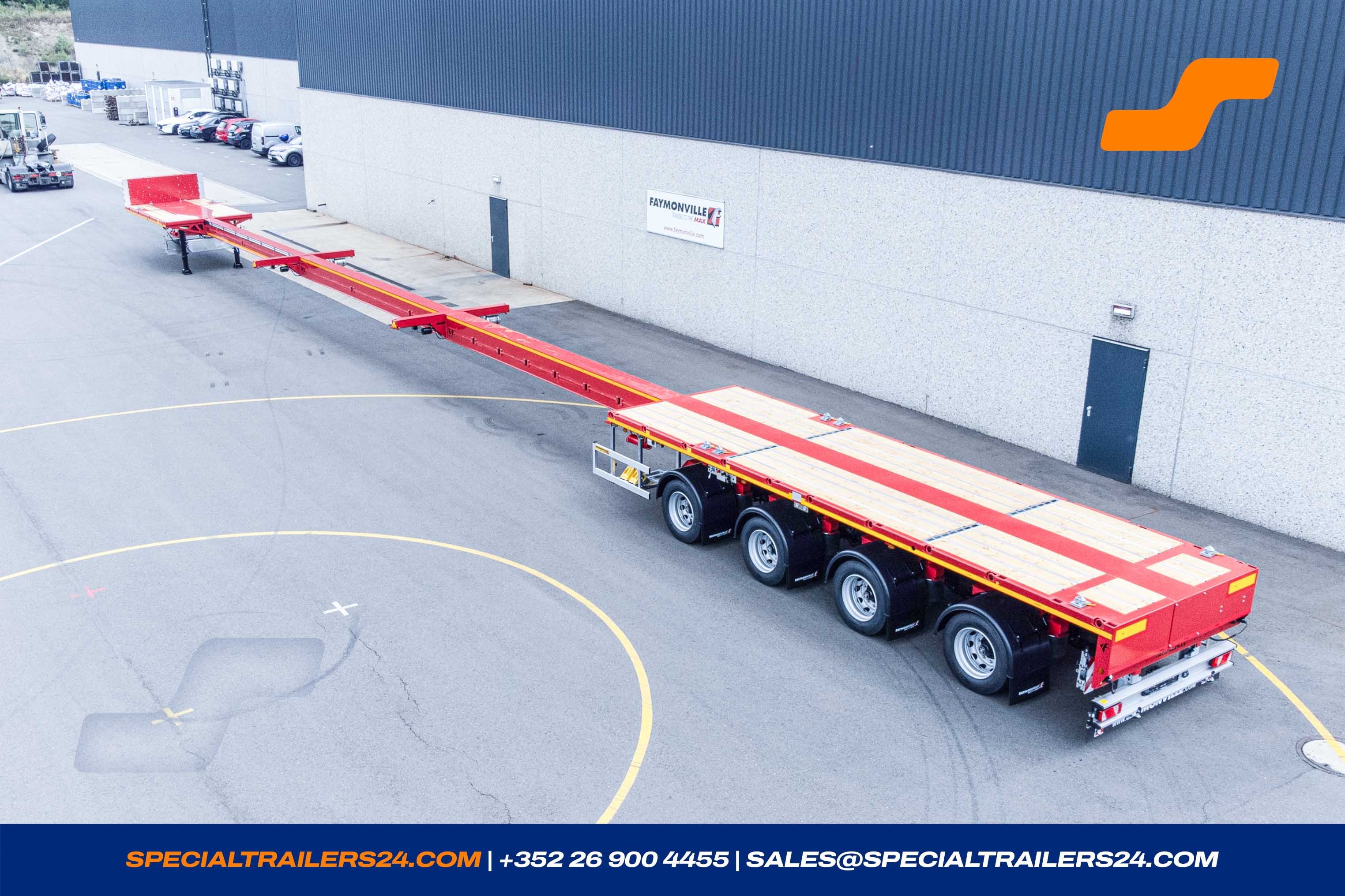 Flatbed trailer Faymonville TeleMAX Vehicle for sale