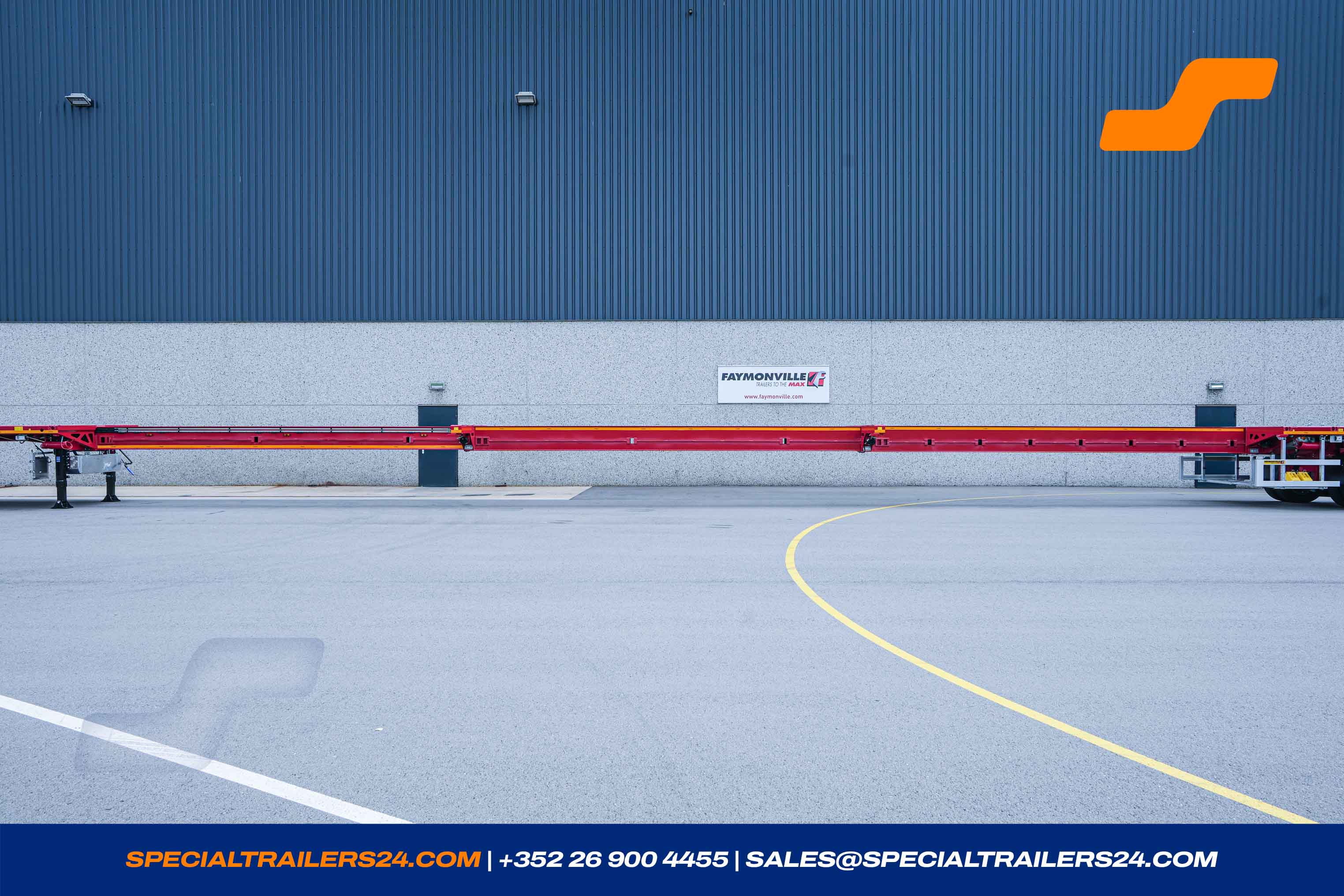 Flatbed trailer Faymonville TeleMAX Vehicle for sale