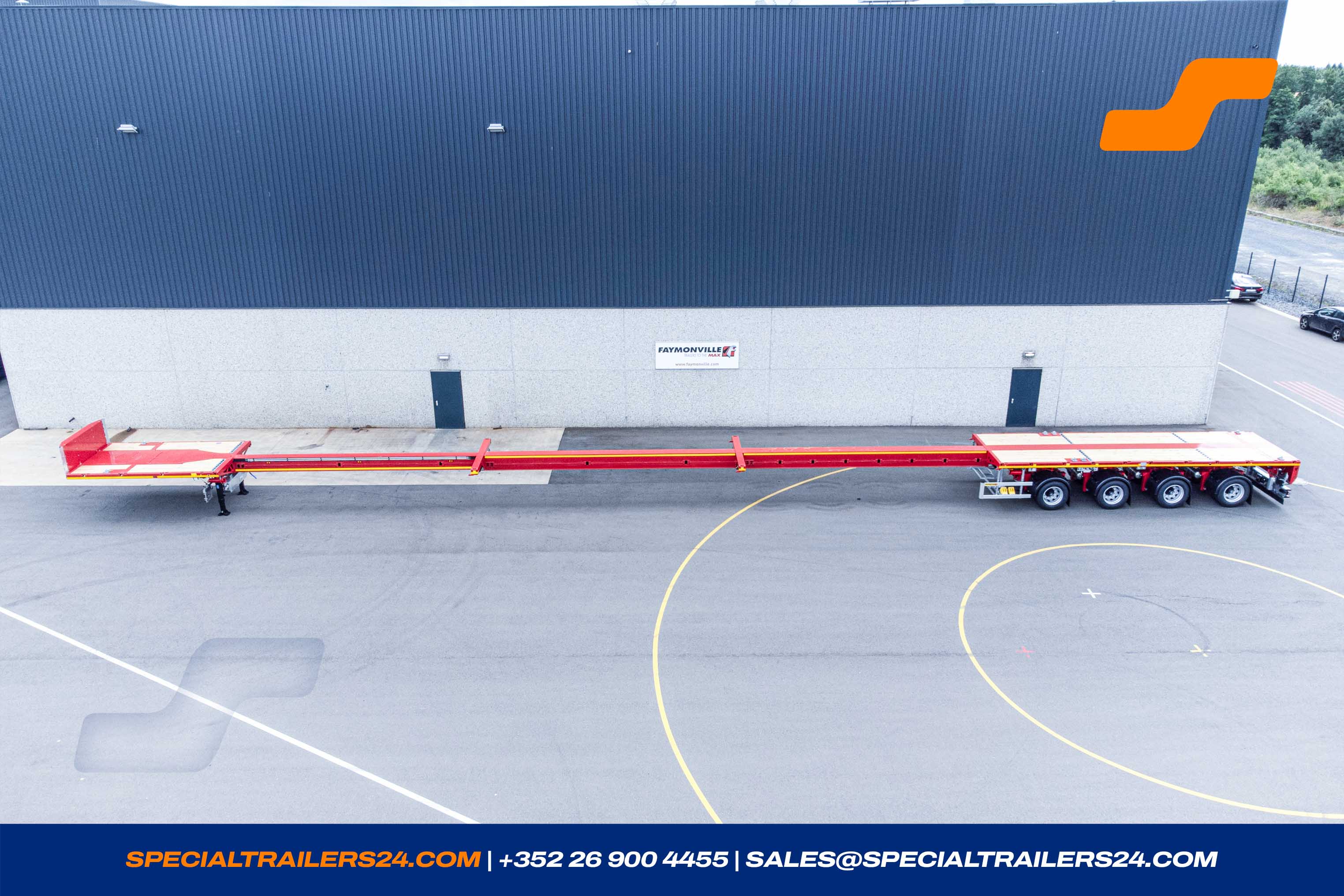 Flatbed trailer Faymonville TeleMAX Vehicle for sale