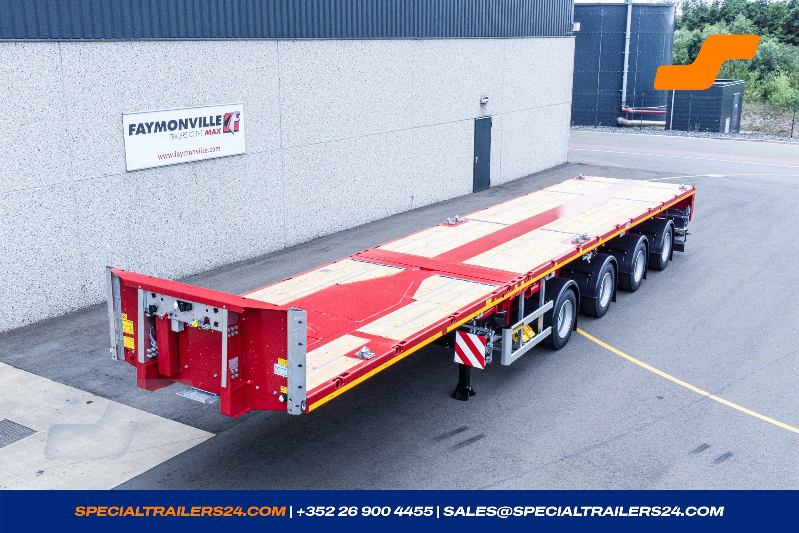 Flatbed trailer Faymonville TeleMAX Vehicle for sale