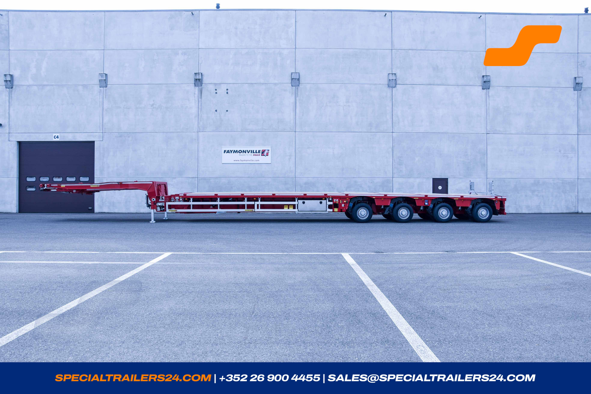 Flatbed trailer Faymonville TeleMAX Vehicle for sale