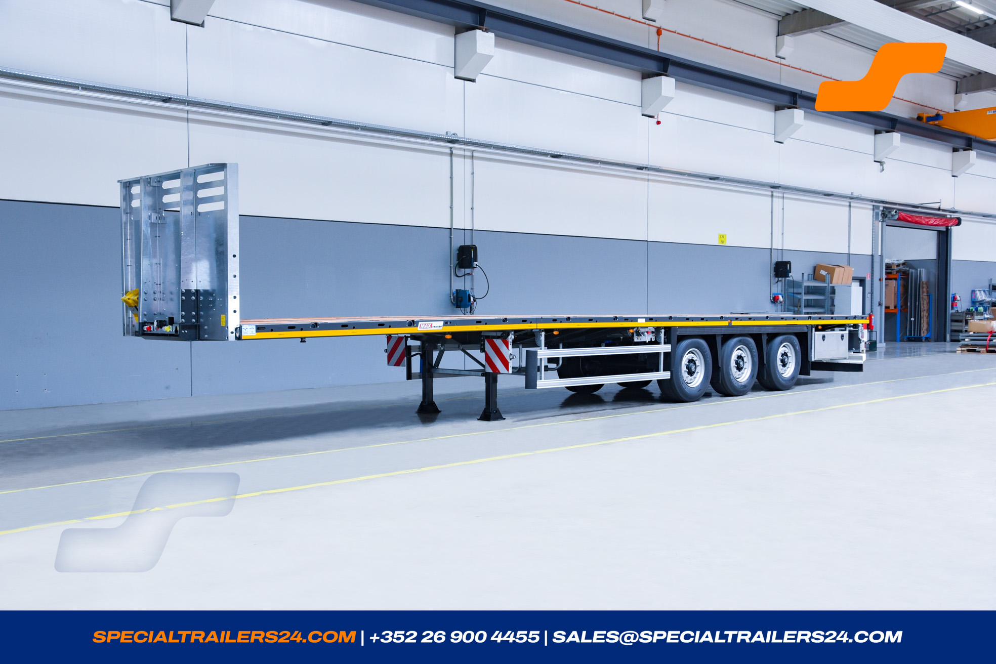 Flatbed trailer MAX Trailer MAX200 Vehicle for sale