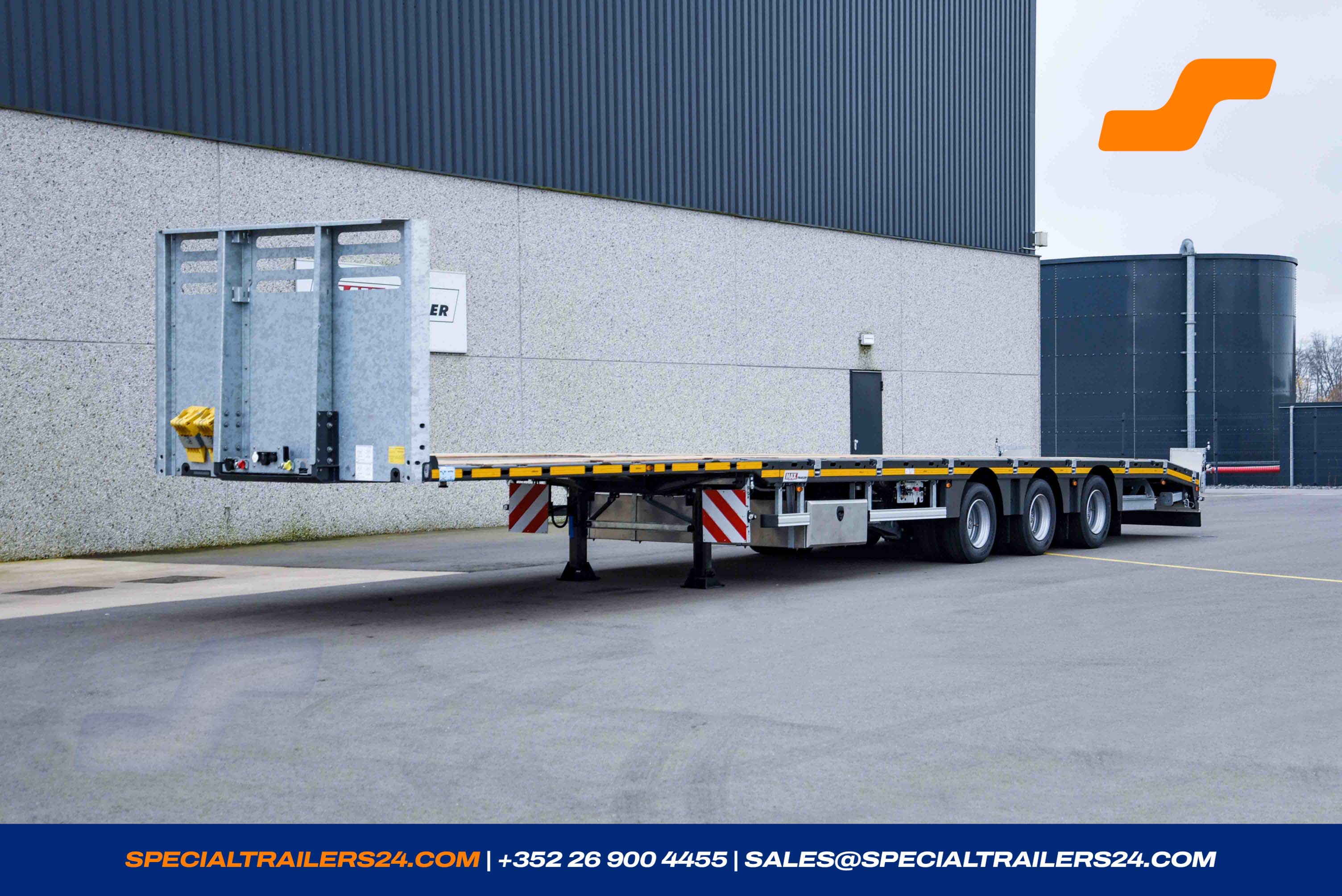 Flatbed trailer MAX Trailer MAX200 Vehicle for sale