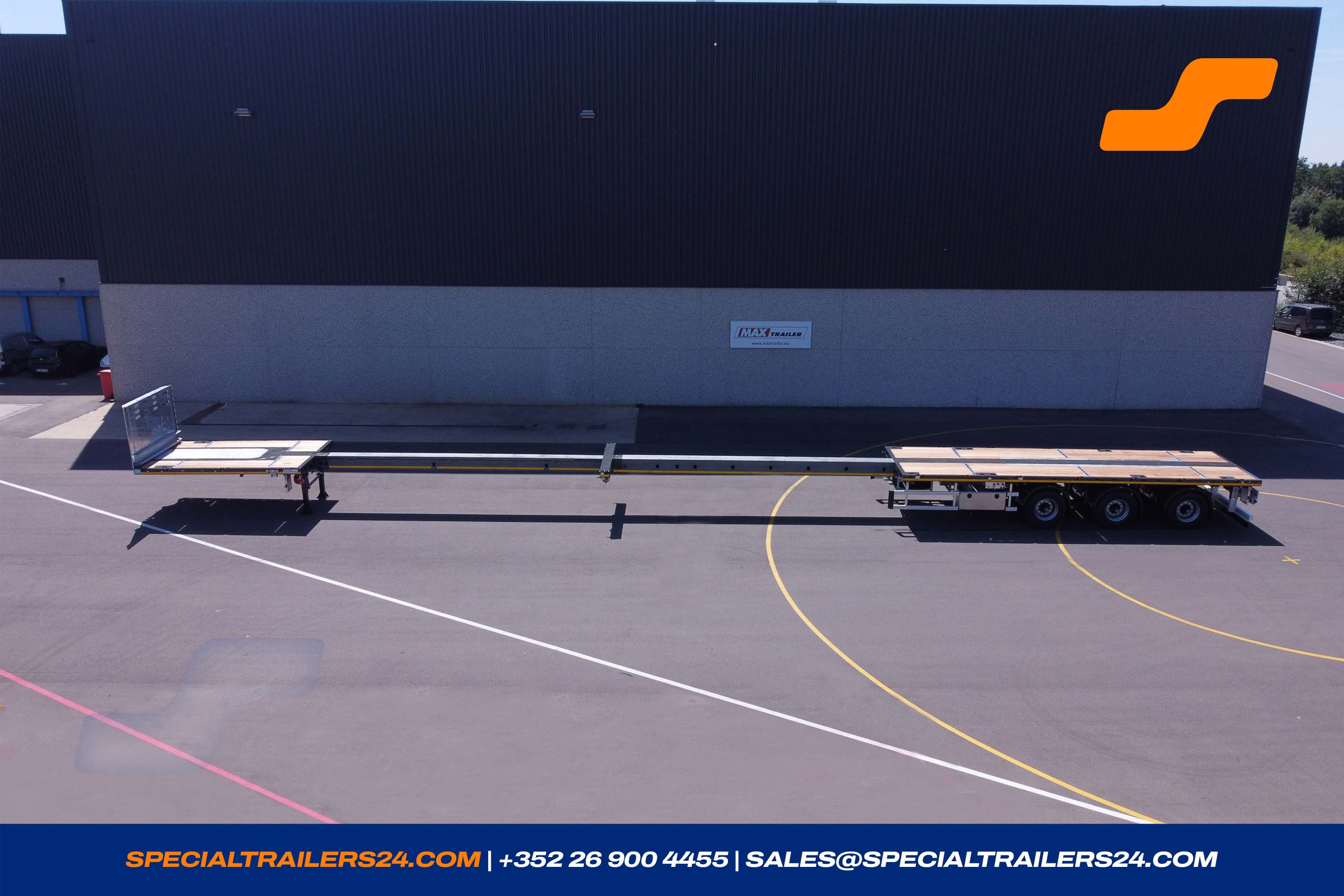 Flatbed trailer MAX Trailer MAX210 Vehicle for sale