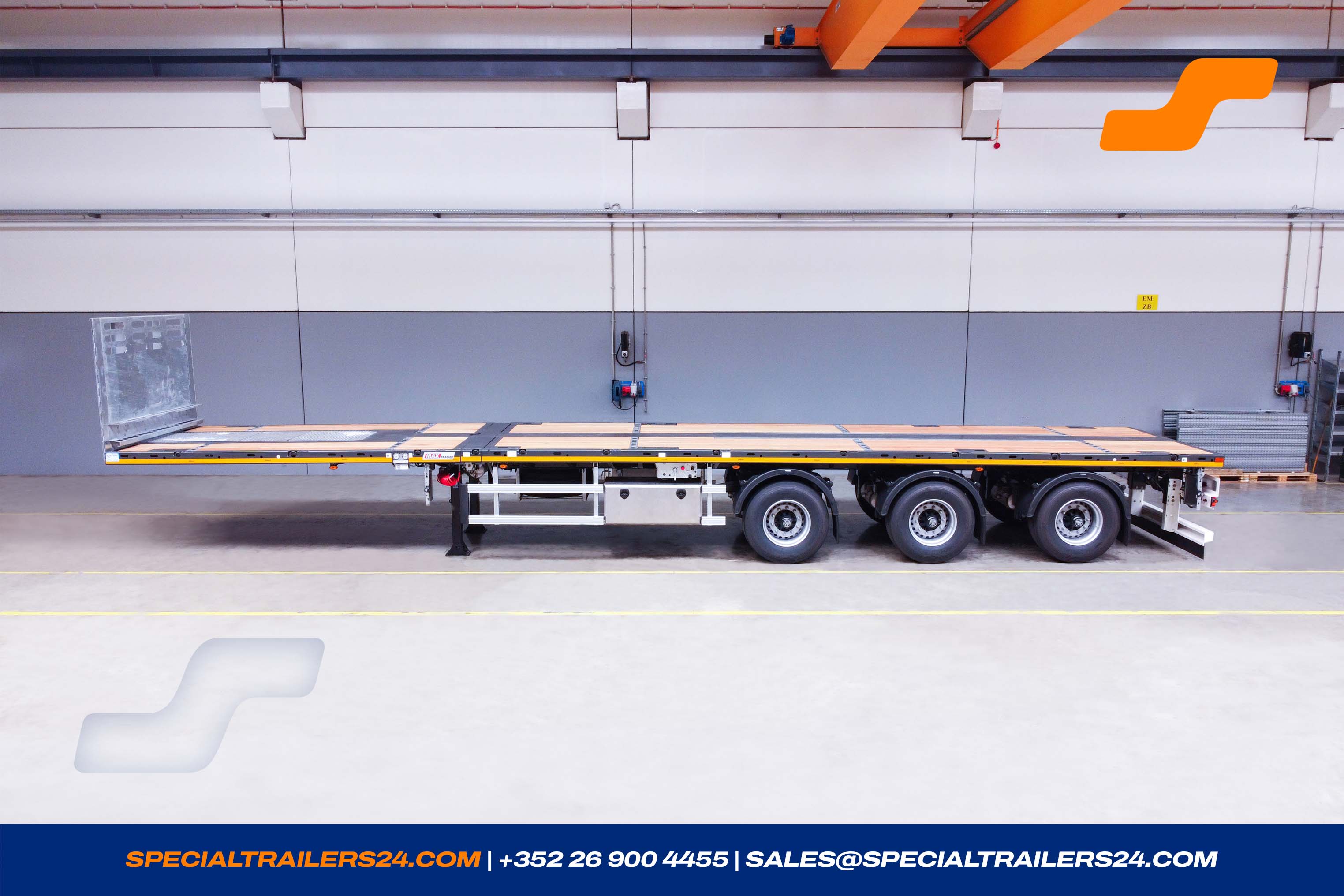 Flatbed trailer MAX Trailer MAX210 Vehicle for sale