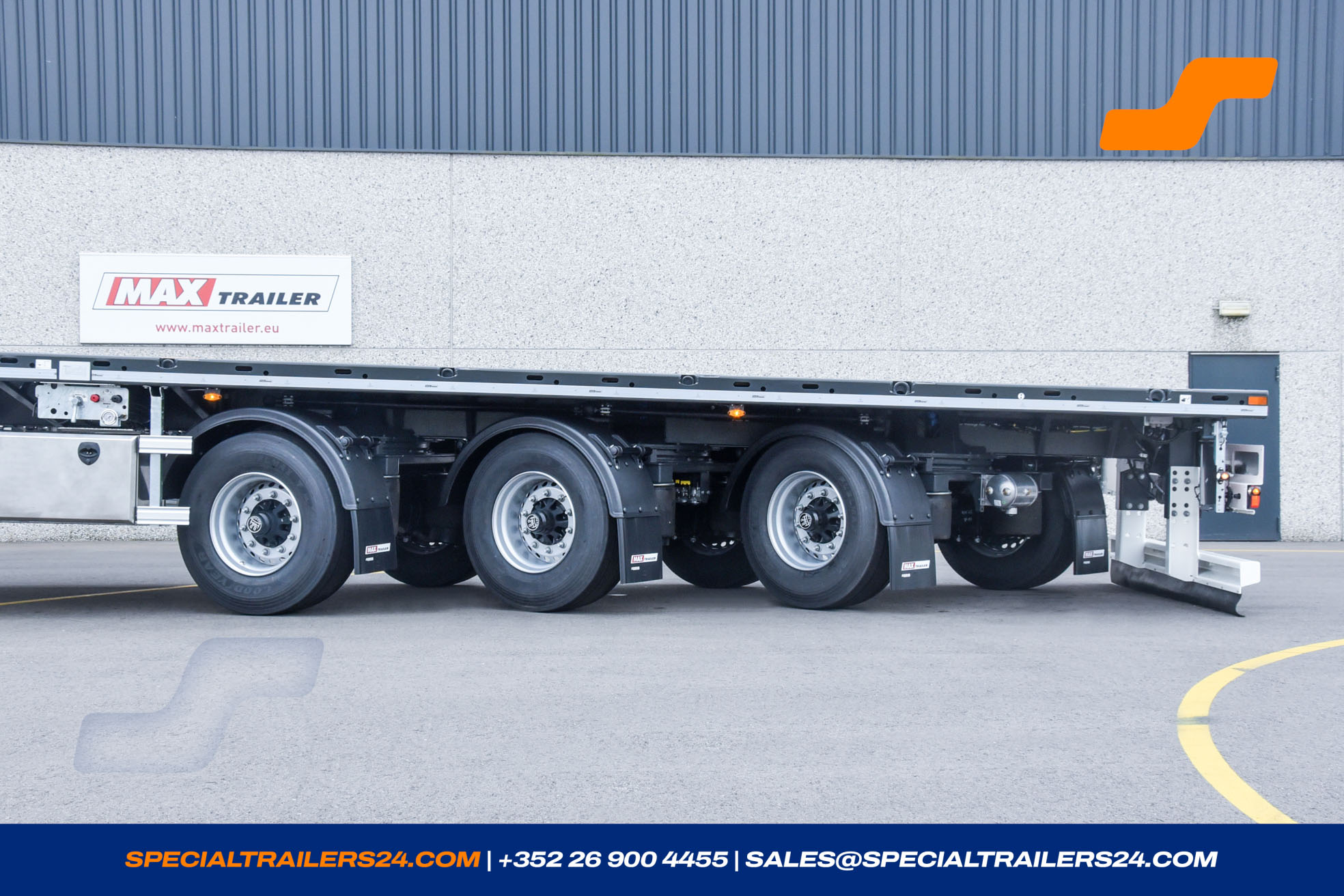 Flatbed trailer MAX Trailer MAX210 Vehicle for sale