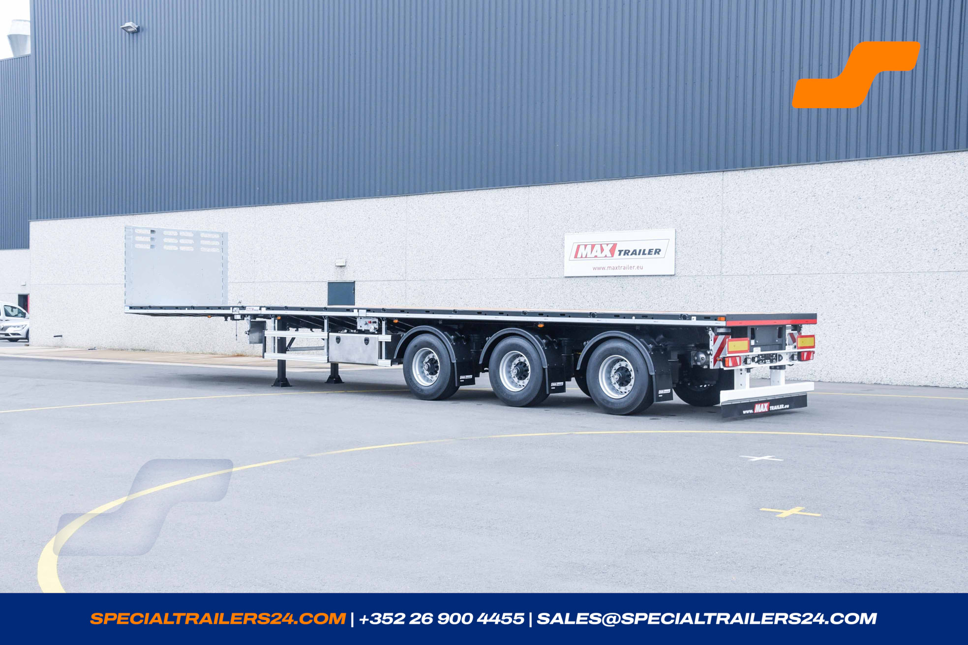 Flatbed trailer MAX Trailer MAX210 Vehicle for sale