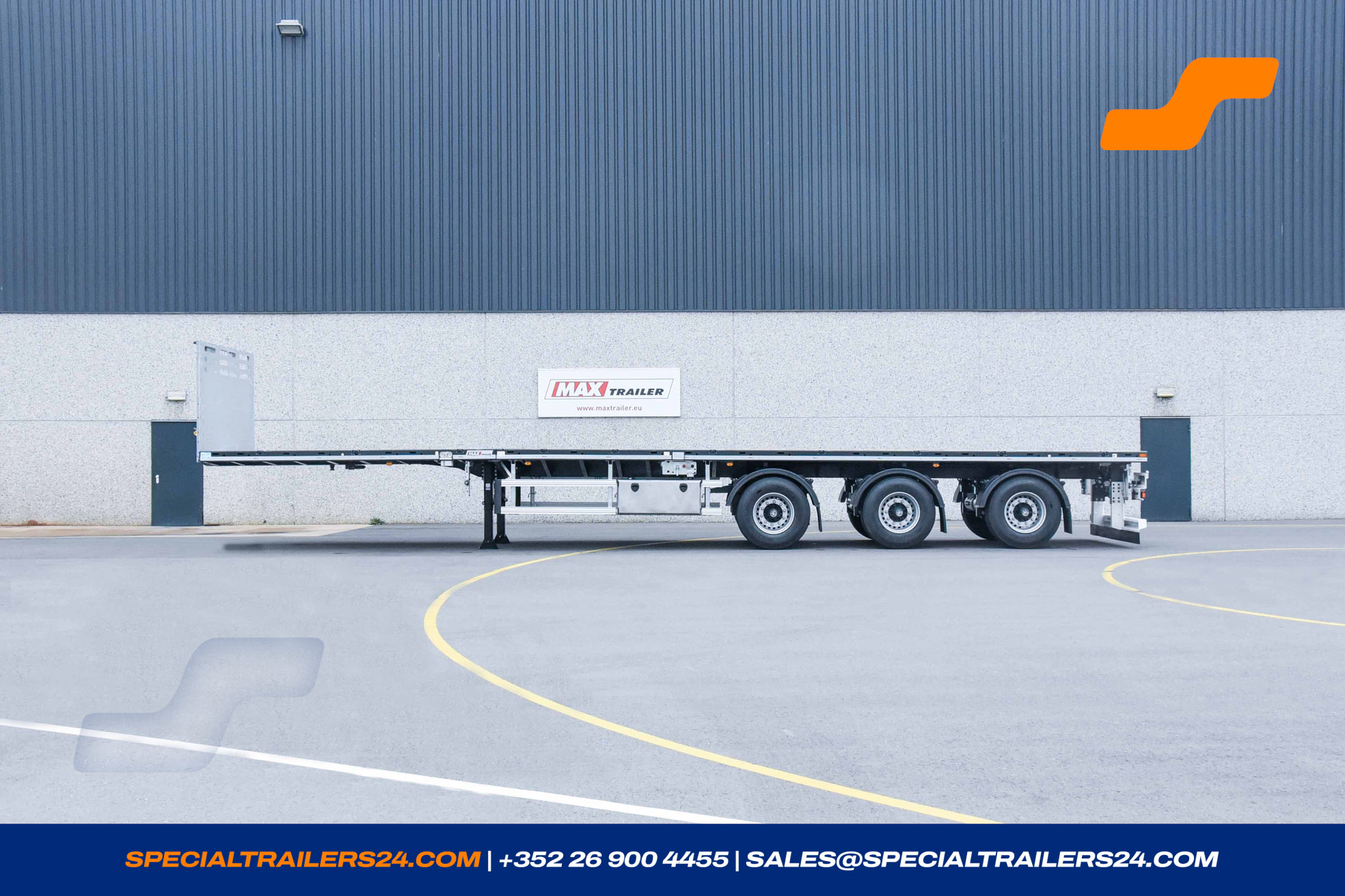 Flatbed trailer MAX Trailer MAX210 Vehicle for sale