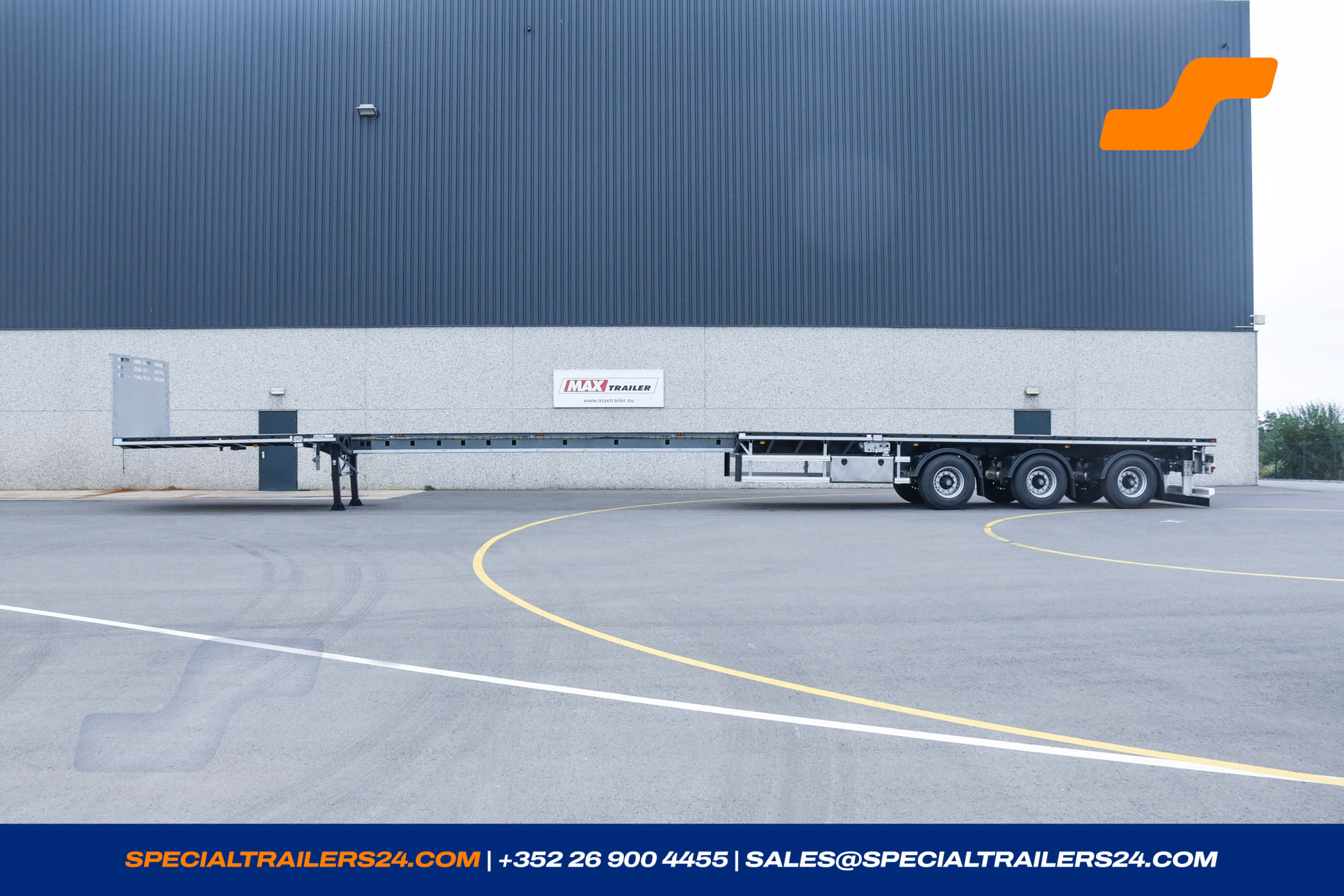 Flatbed trailer MAX Trailer MAX210 Vehicle for sale