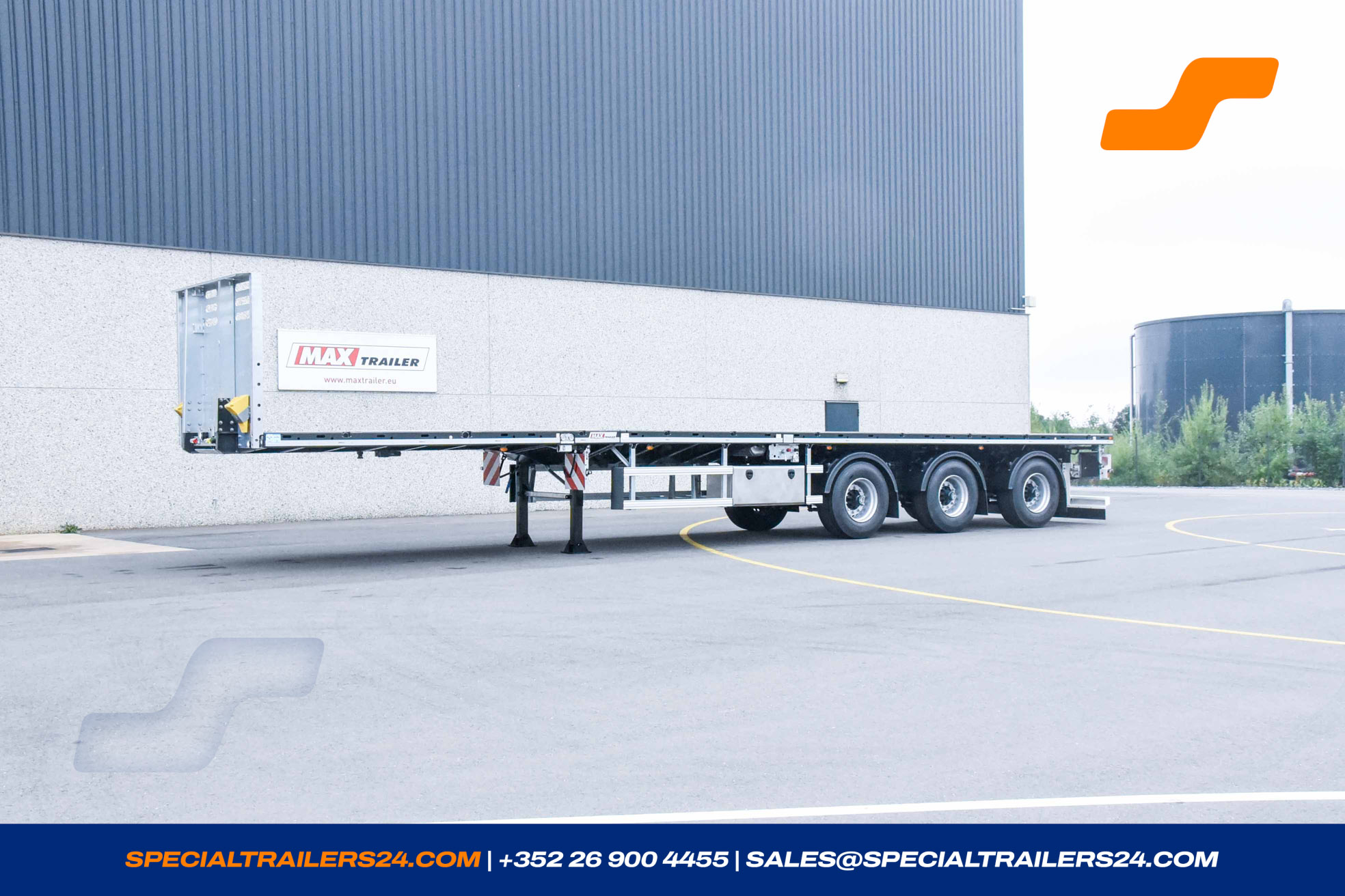 Flatbed trailer MAX Trailer MAX210 Vehicle for sale