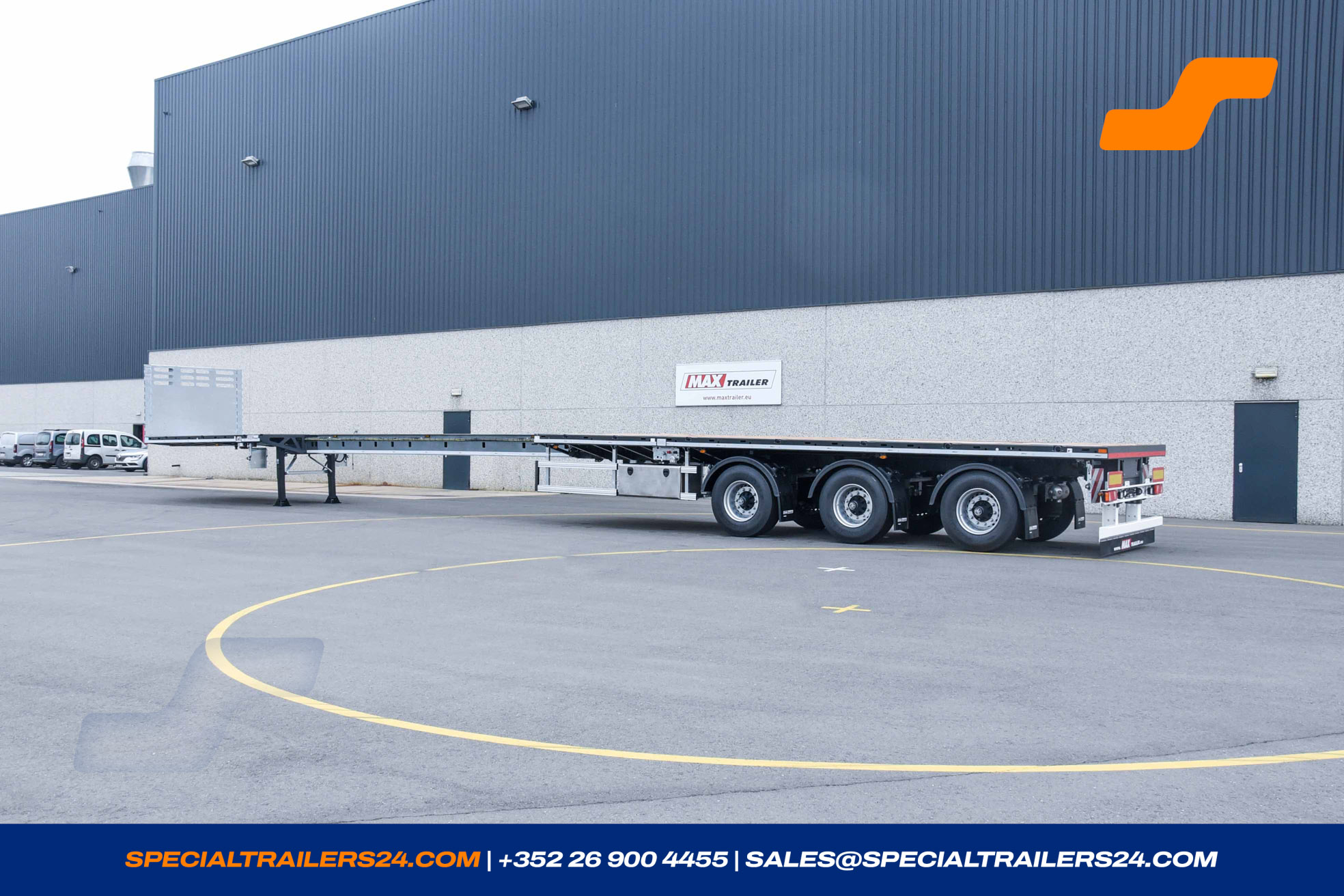 Flatbed trailer MAX Trailer MAX210 Vehicle for sale