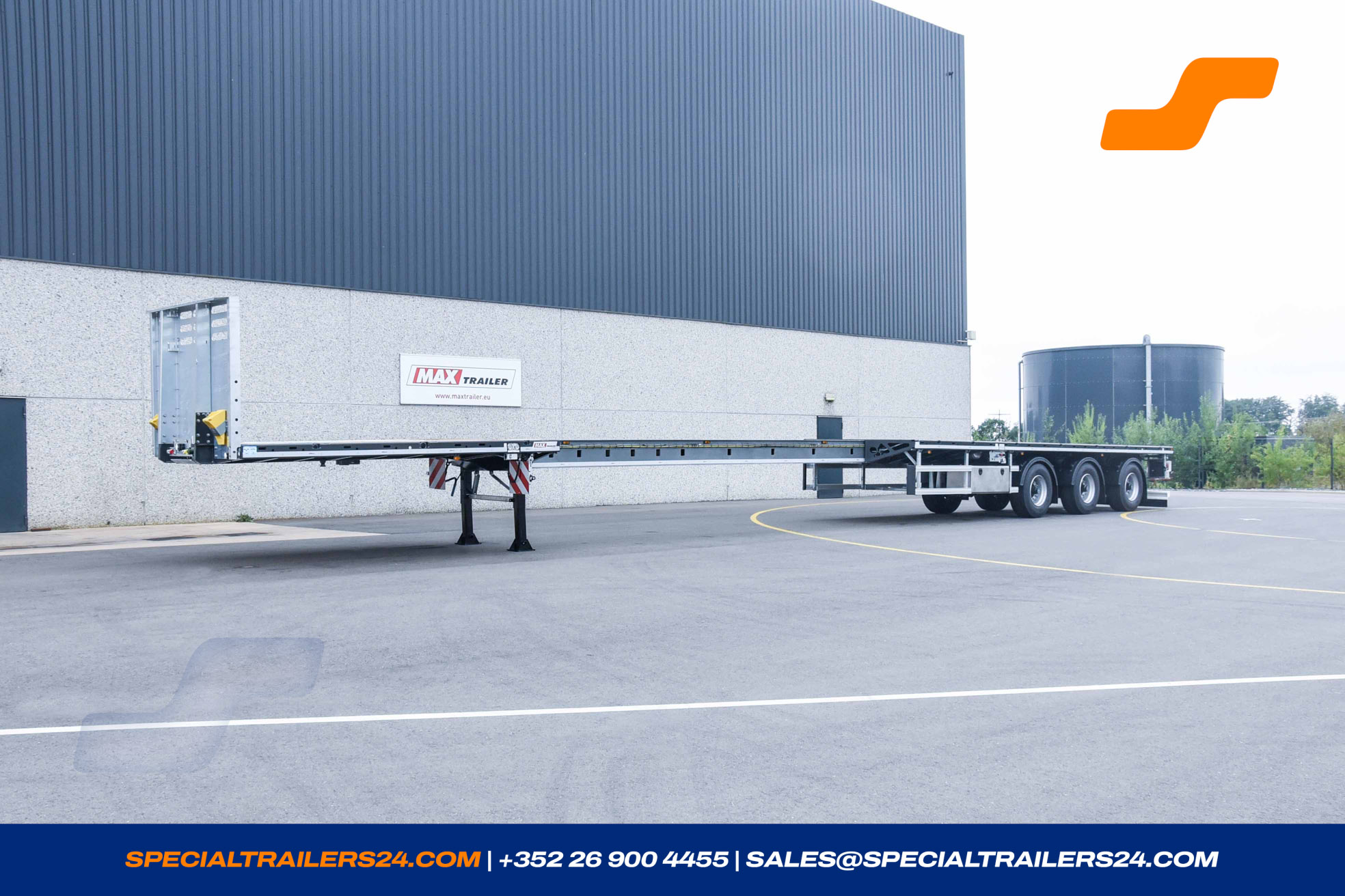 Flatbed trailer MAX Trailer MAX210 Vehicle for sale