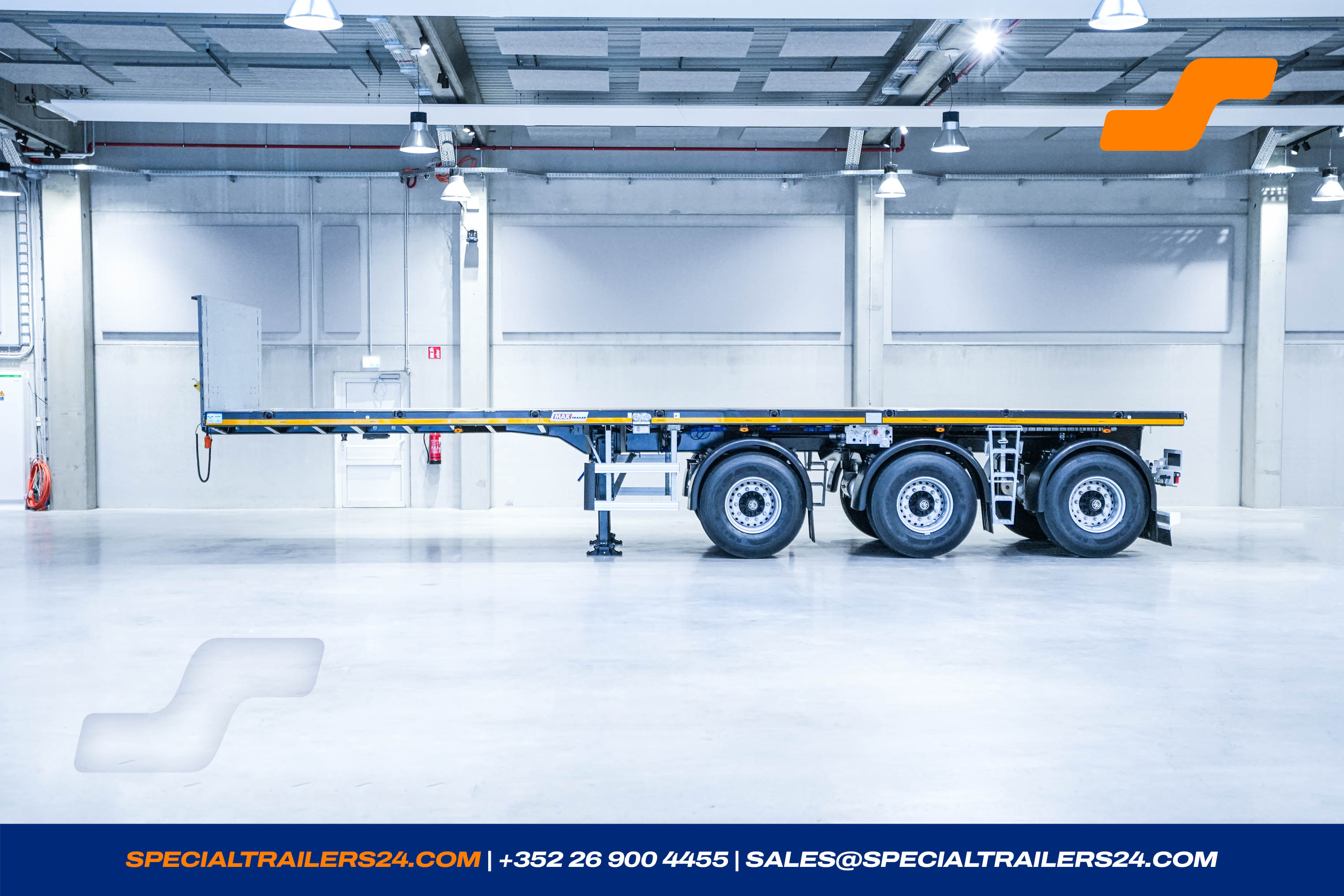 Flatbed trailer MAX Trailer MAX410 Vehicle for sale