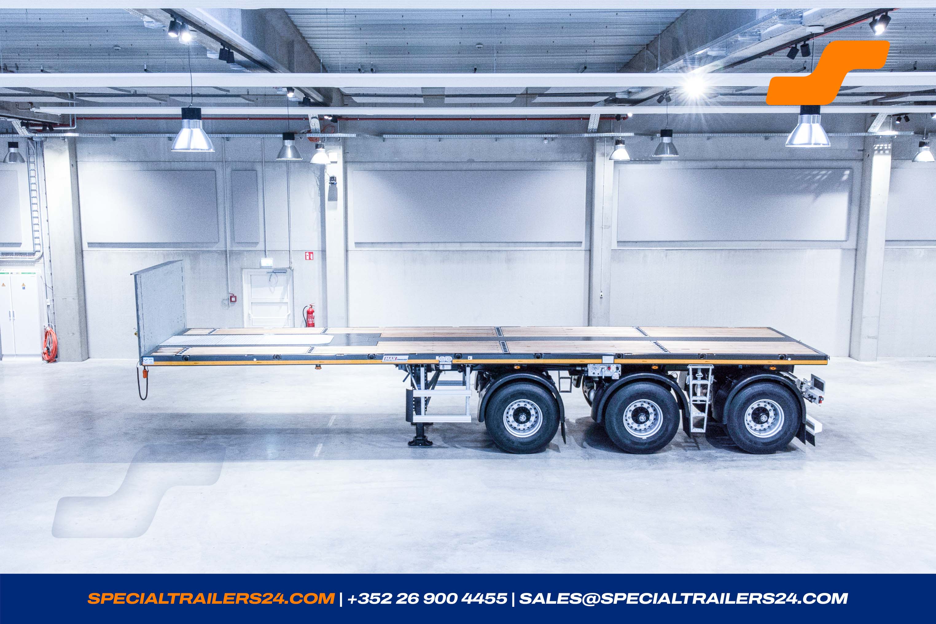 Flatbed trailer MAX Trailer MAX410 Vehicle for sale