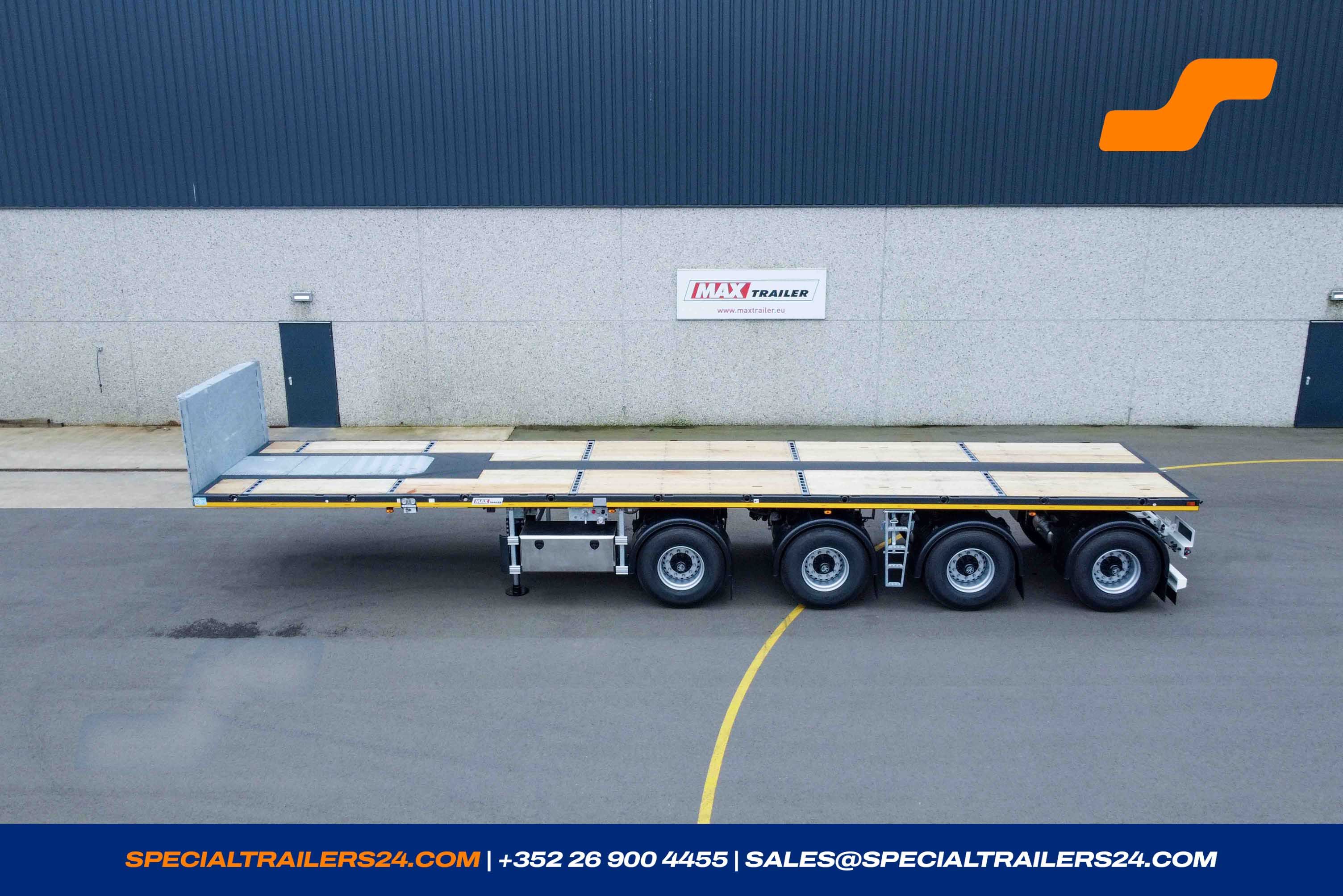 Flatbed trailer MAX Trailer MAX410 Vehicle for sale