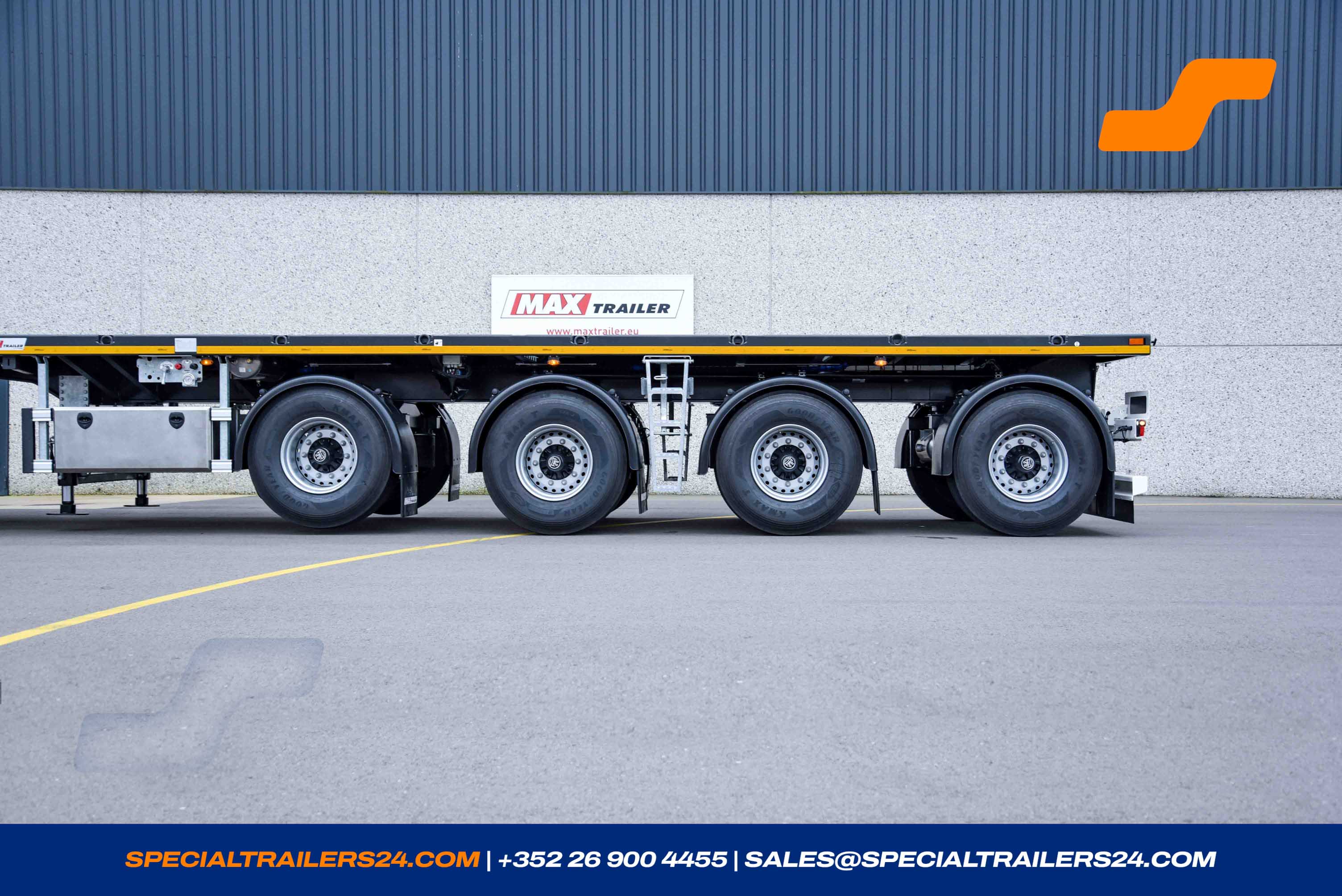 Flatbed trailer MAX Trailer MAX410 Vehicle for sale