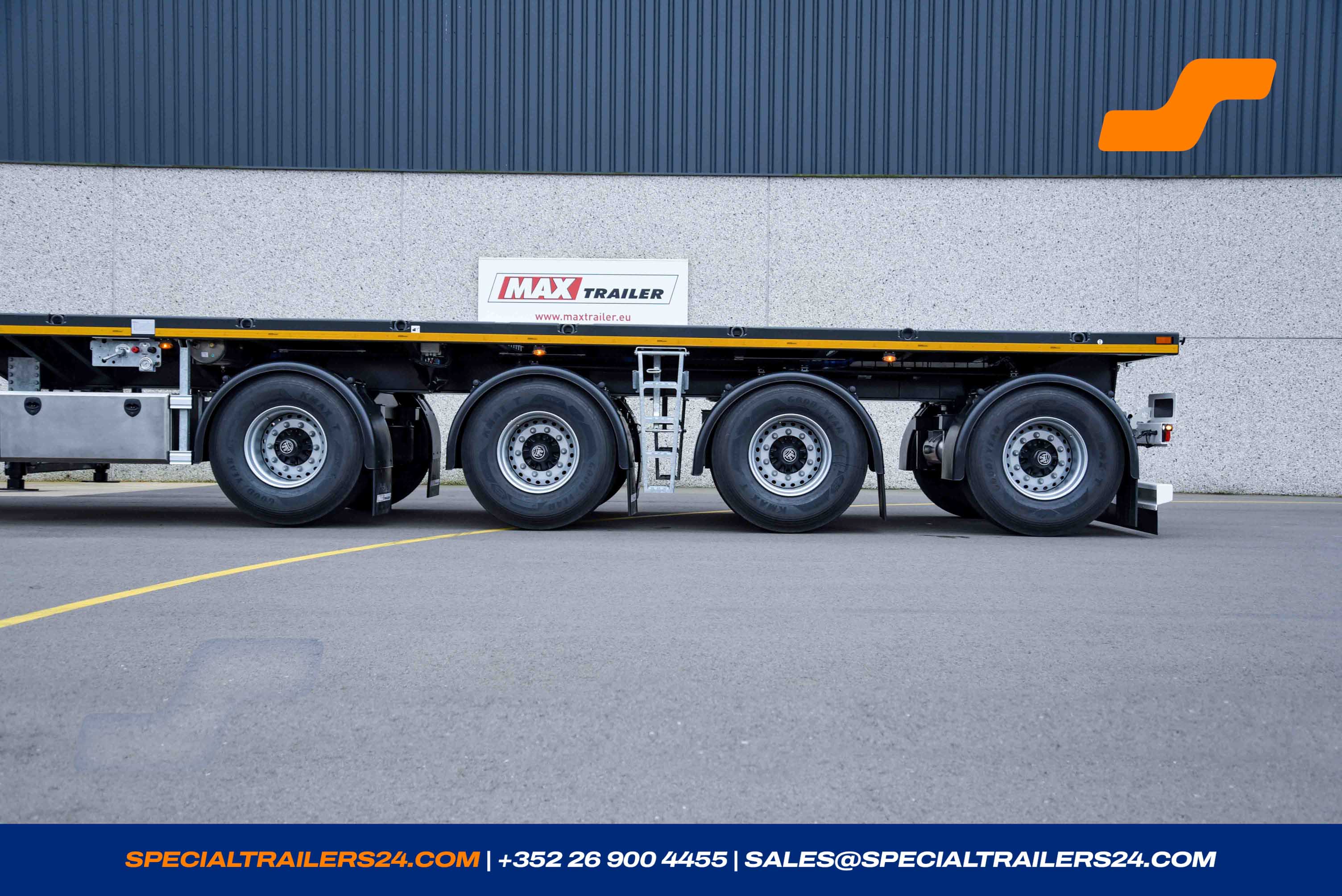 Flatbed trailer MAX Trailer MAX410 Vehicle for sale