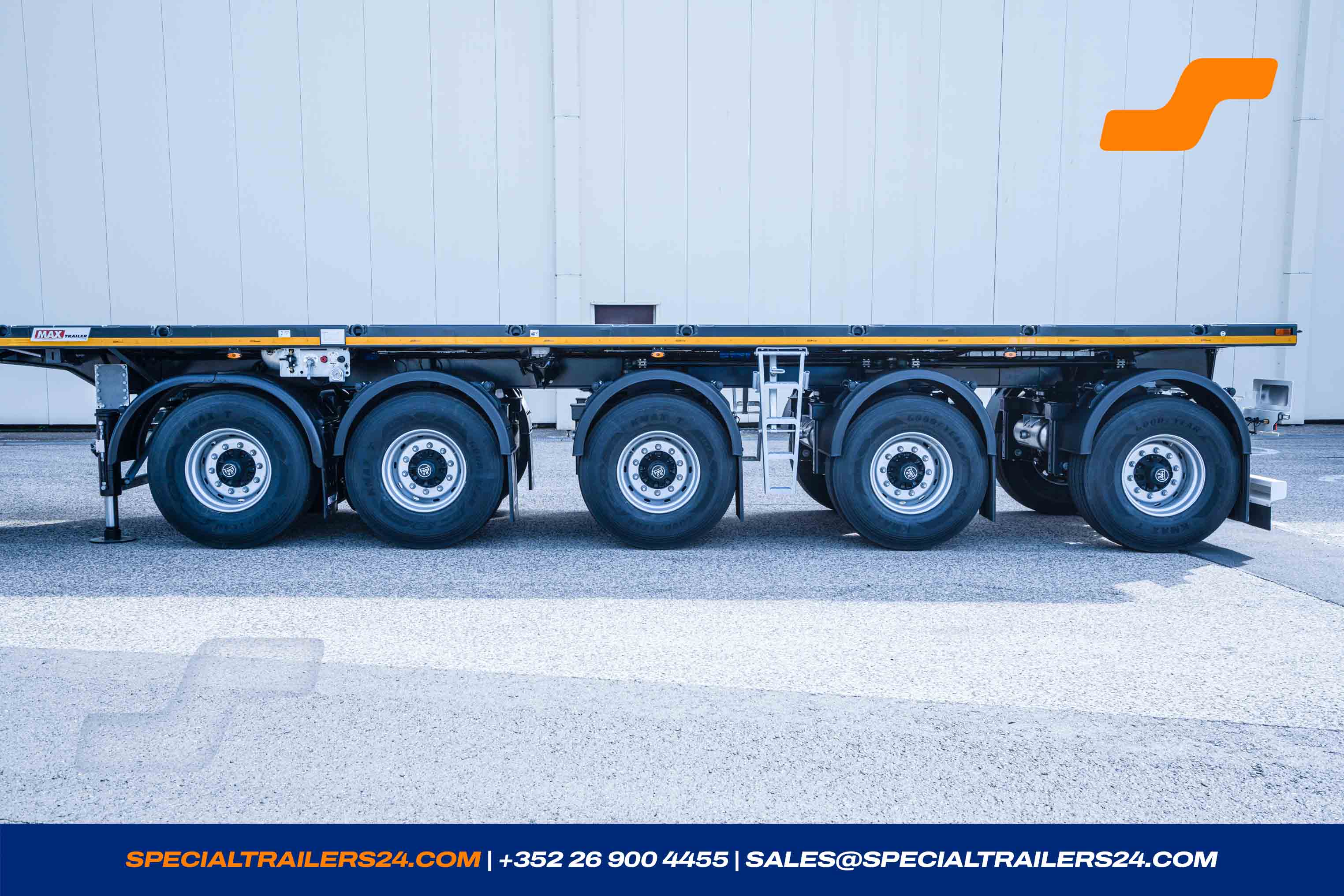 Flatbed trailer MAX Trailer MAX410 Vehicle for sale