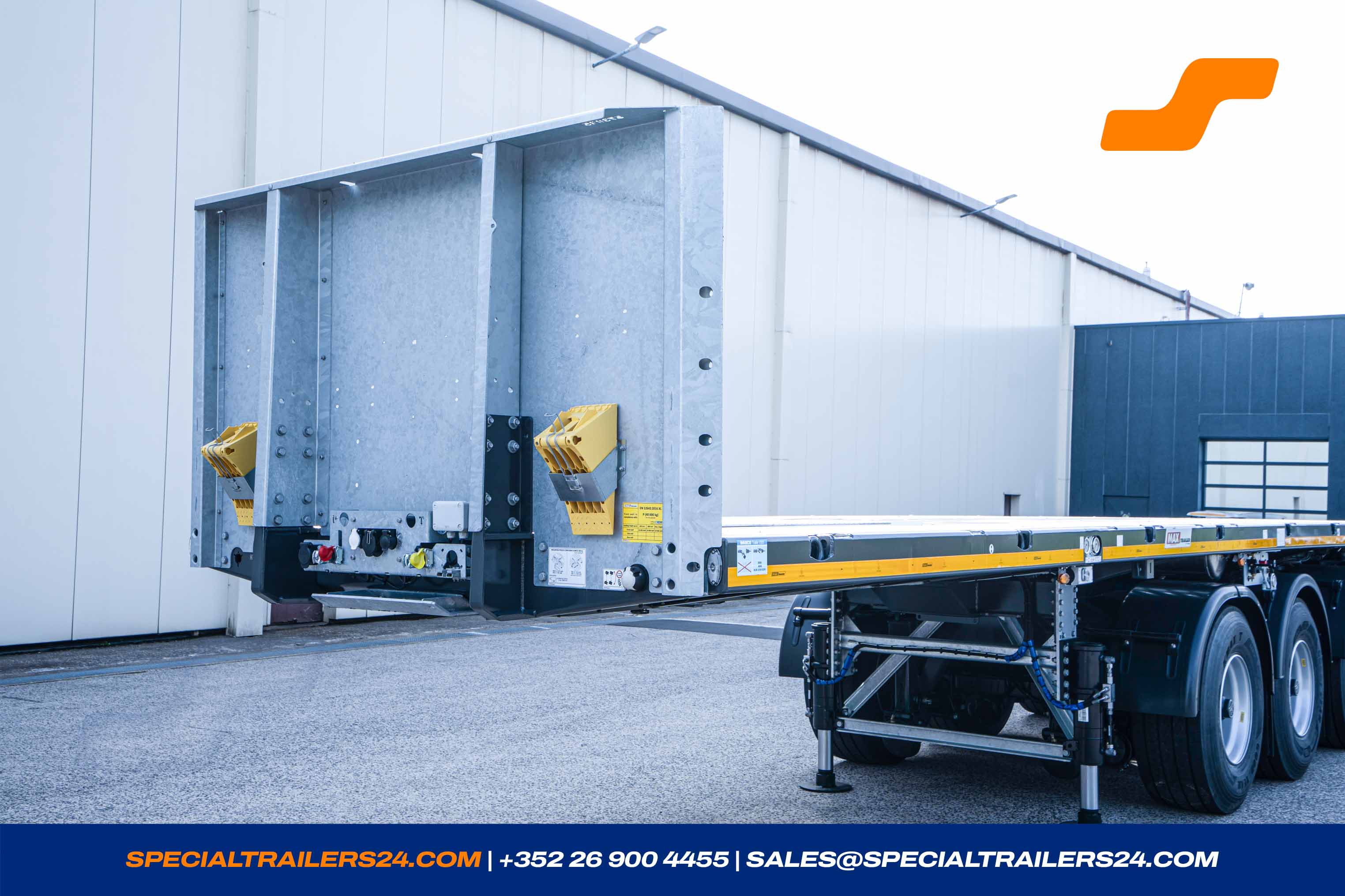 Flatbed trailer MAX Trailer MAX410 Vehicle for sale