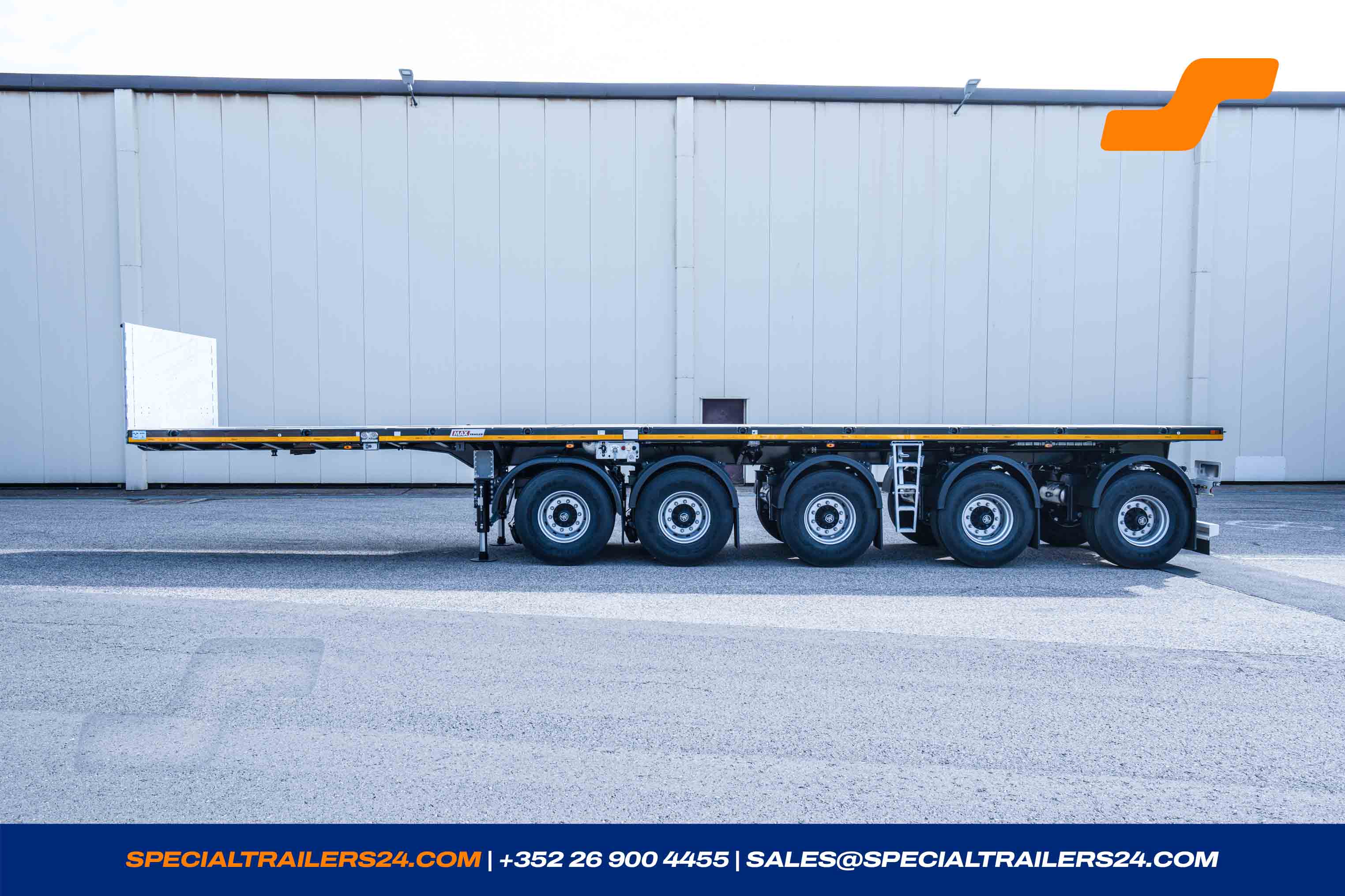 Flatbed trailer MAX Trailer MAX410 Vehicle for sale