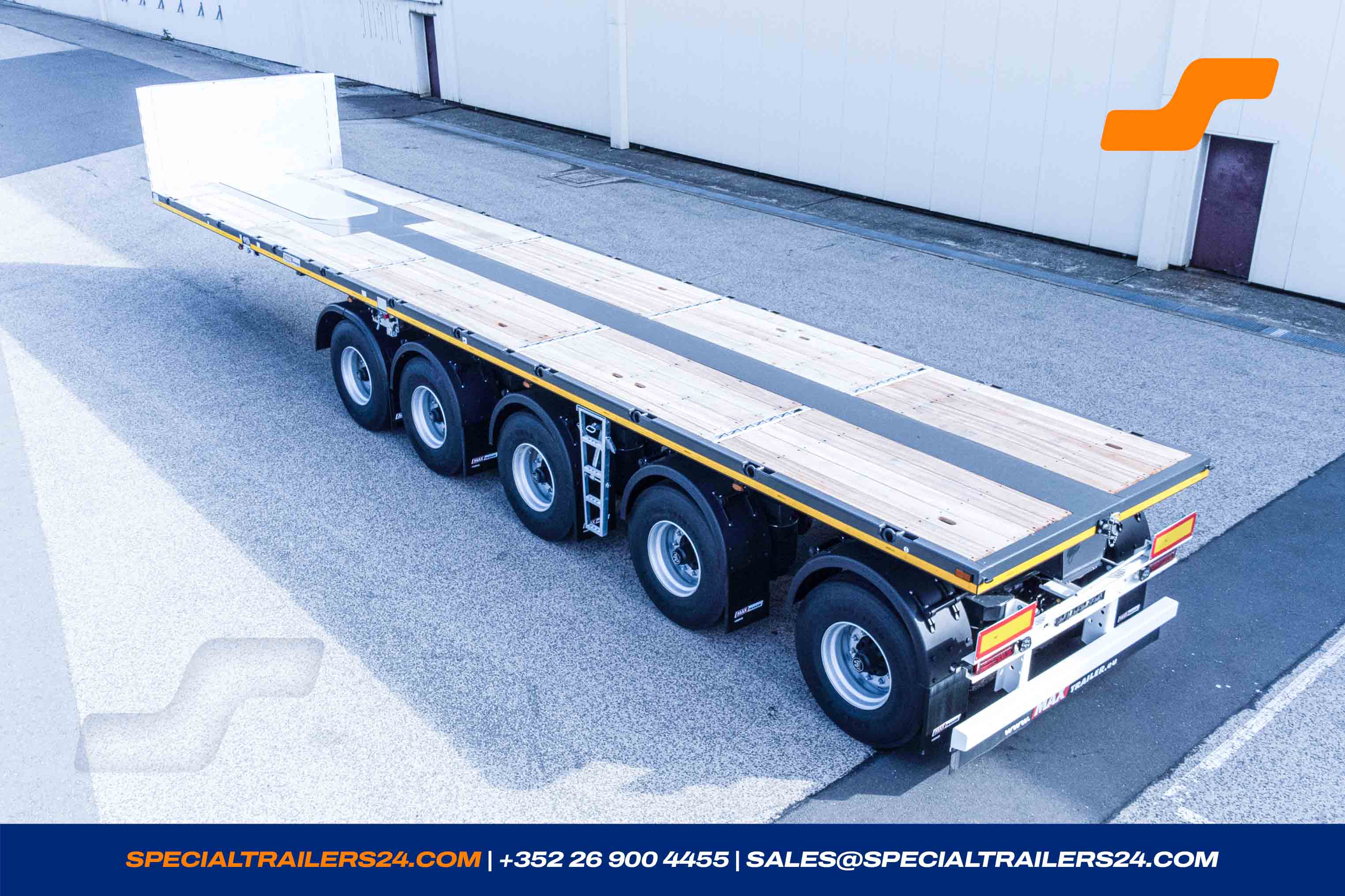 Flatbed trailer MAX Trailer MAX410 Vehicle for sale