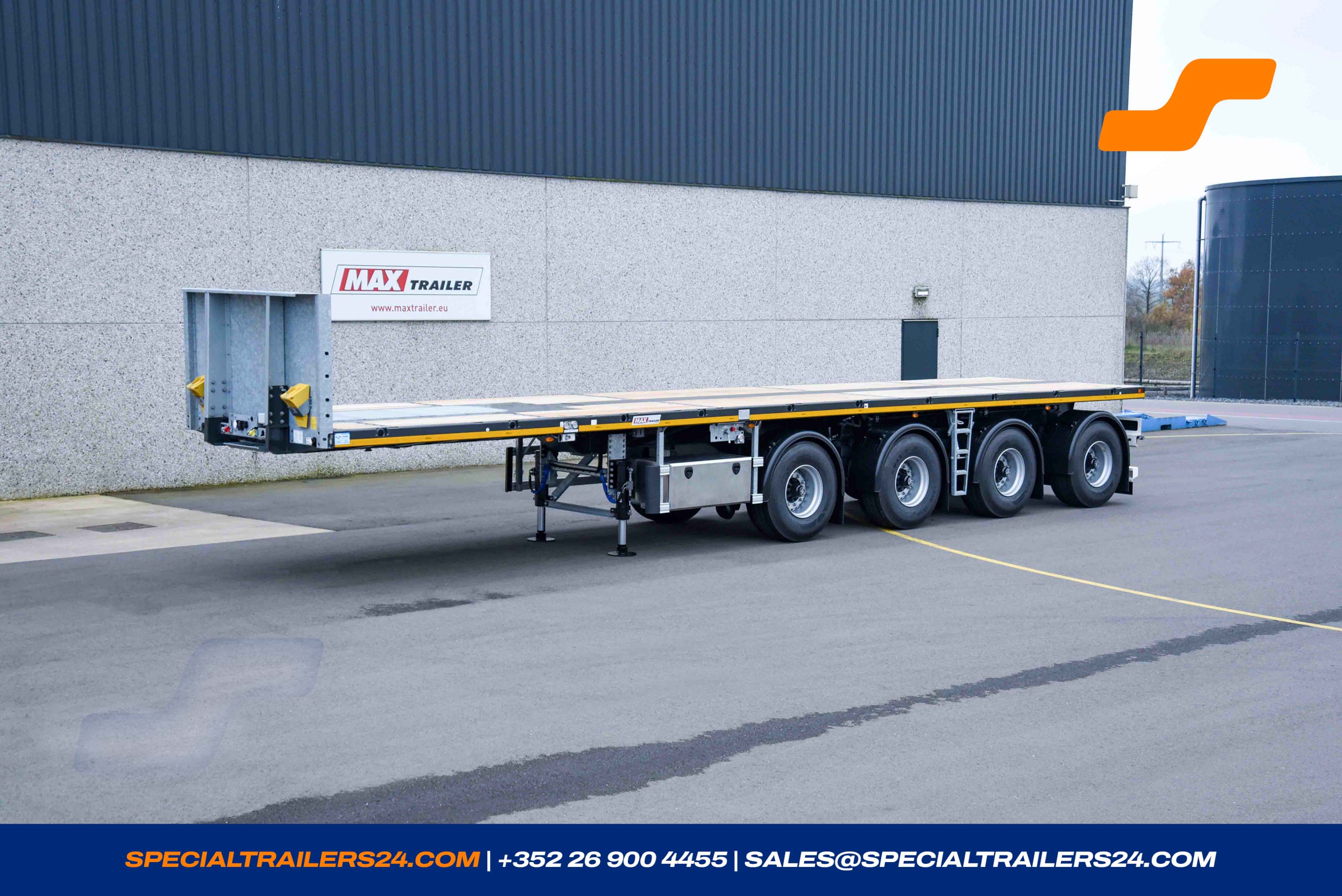 Flatbed trailer MAX Trailer MAX410 Vehicle for sale (image count prefix 4/29)