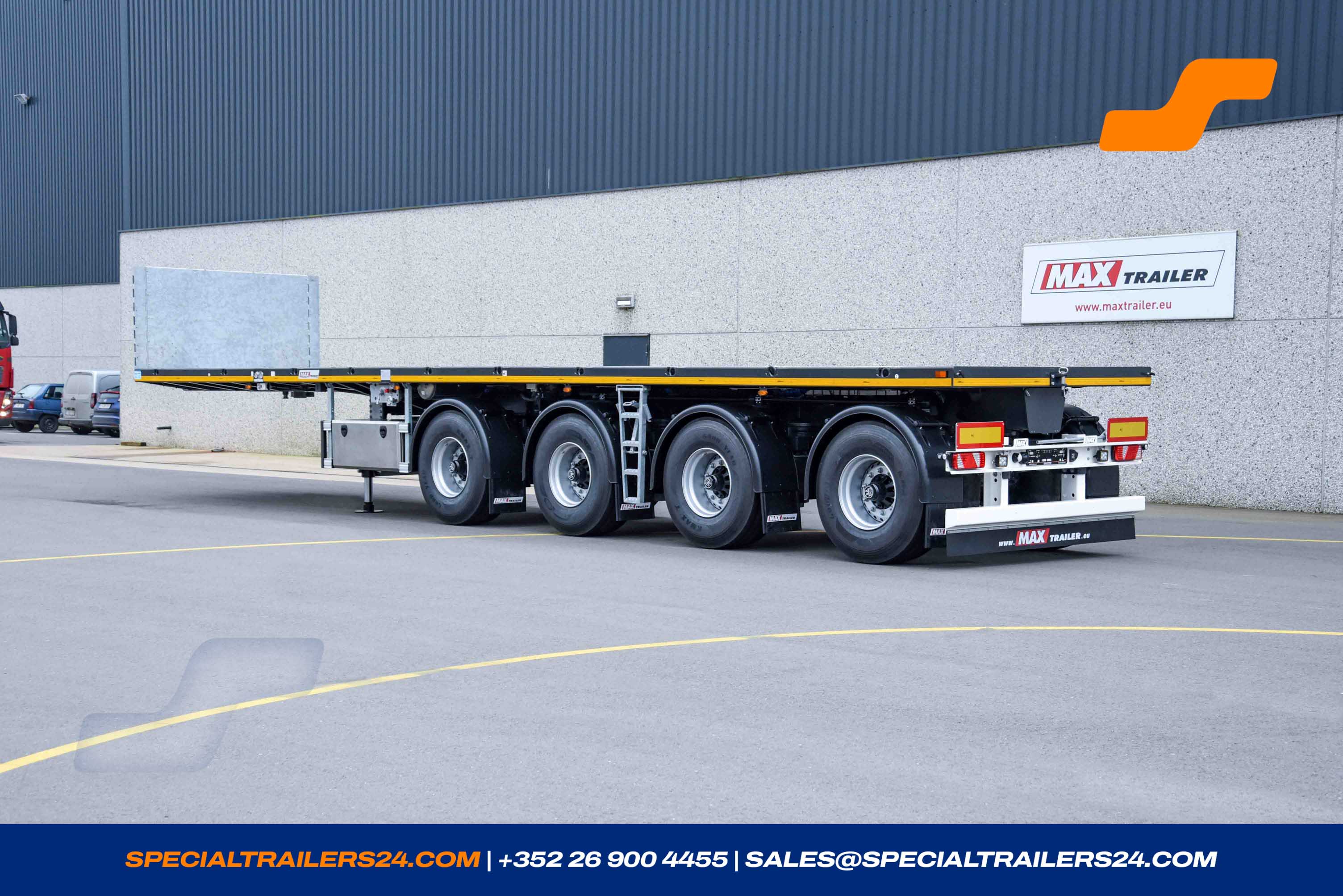 Flatbed trailer MAX Trailer MAX410 Vehicle for sale (image count prefix 3/29)