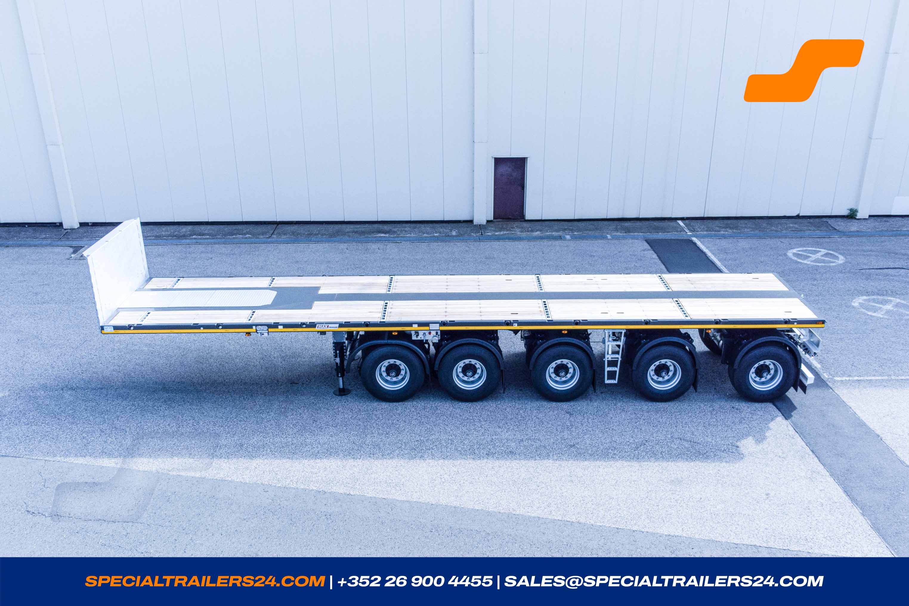 Flatbed trailer MAX Trailer MAX410 Vehicle for sale (image count prefix 3/36)