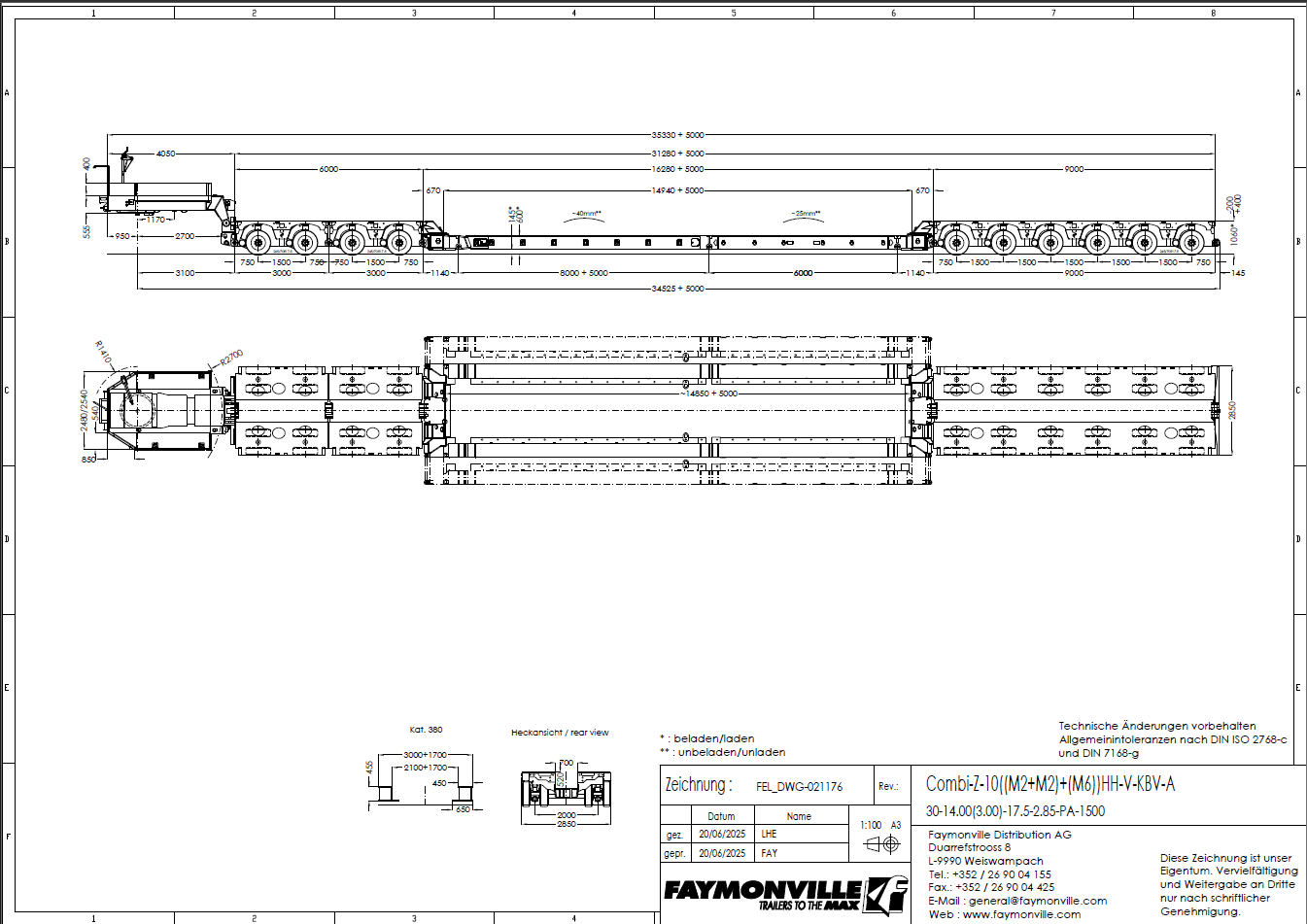 Modular vehicle Faymonville CombiMAX Vehicle for sale
