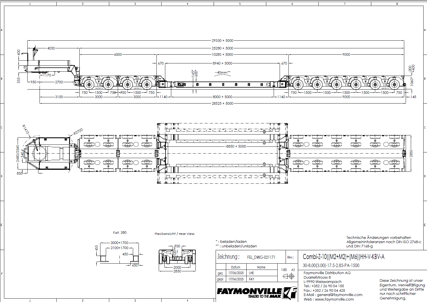 Modular vehicle Faymonville CombiMAX Vehicle for sale
