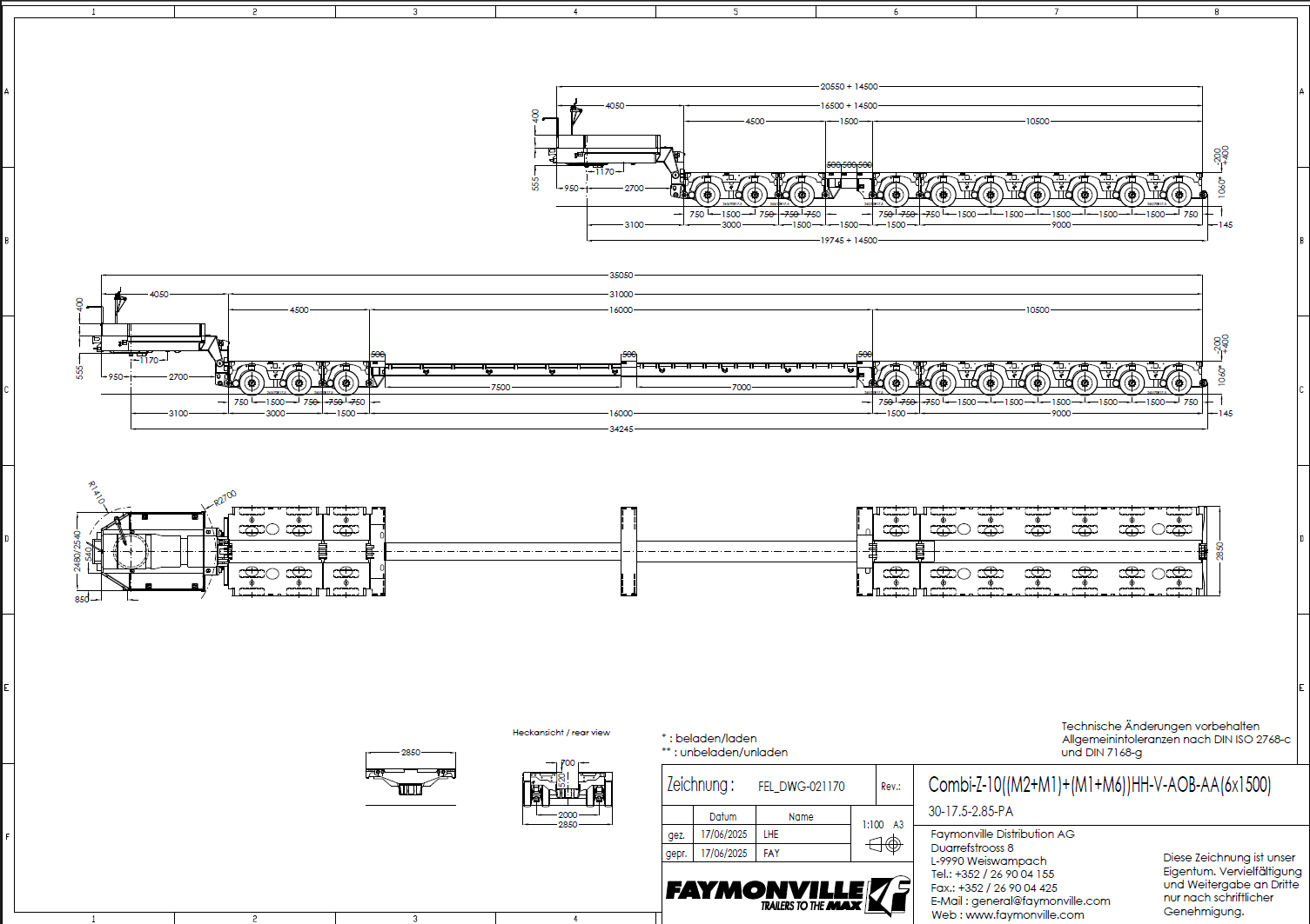 Modular vehicle Faymonville CombiMAX Vehicle for sale
